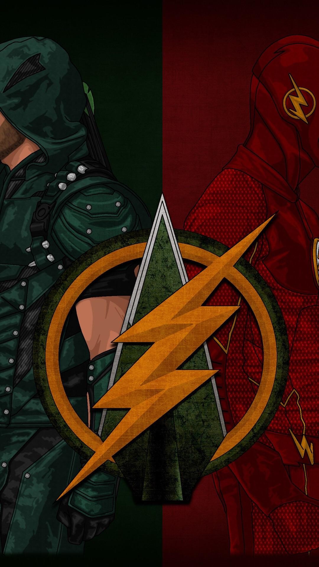 1080x1920 Off Topic[No Spoilers] A cool Flash/Arrow phone wallpaper I found ...