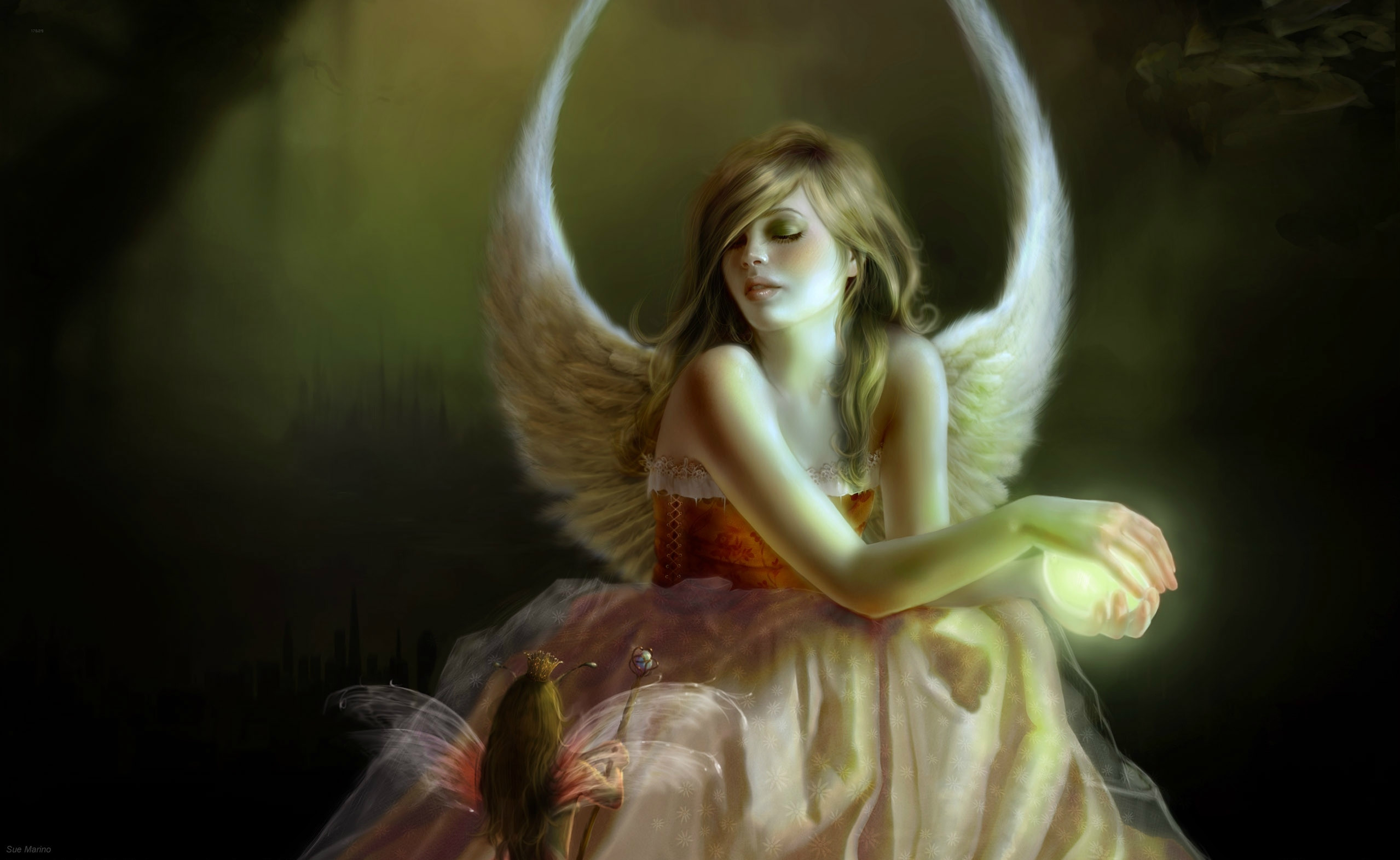 2558x1572 Free fairy wallpaper background