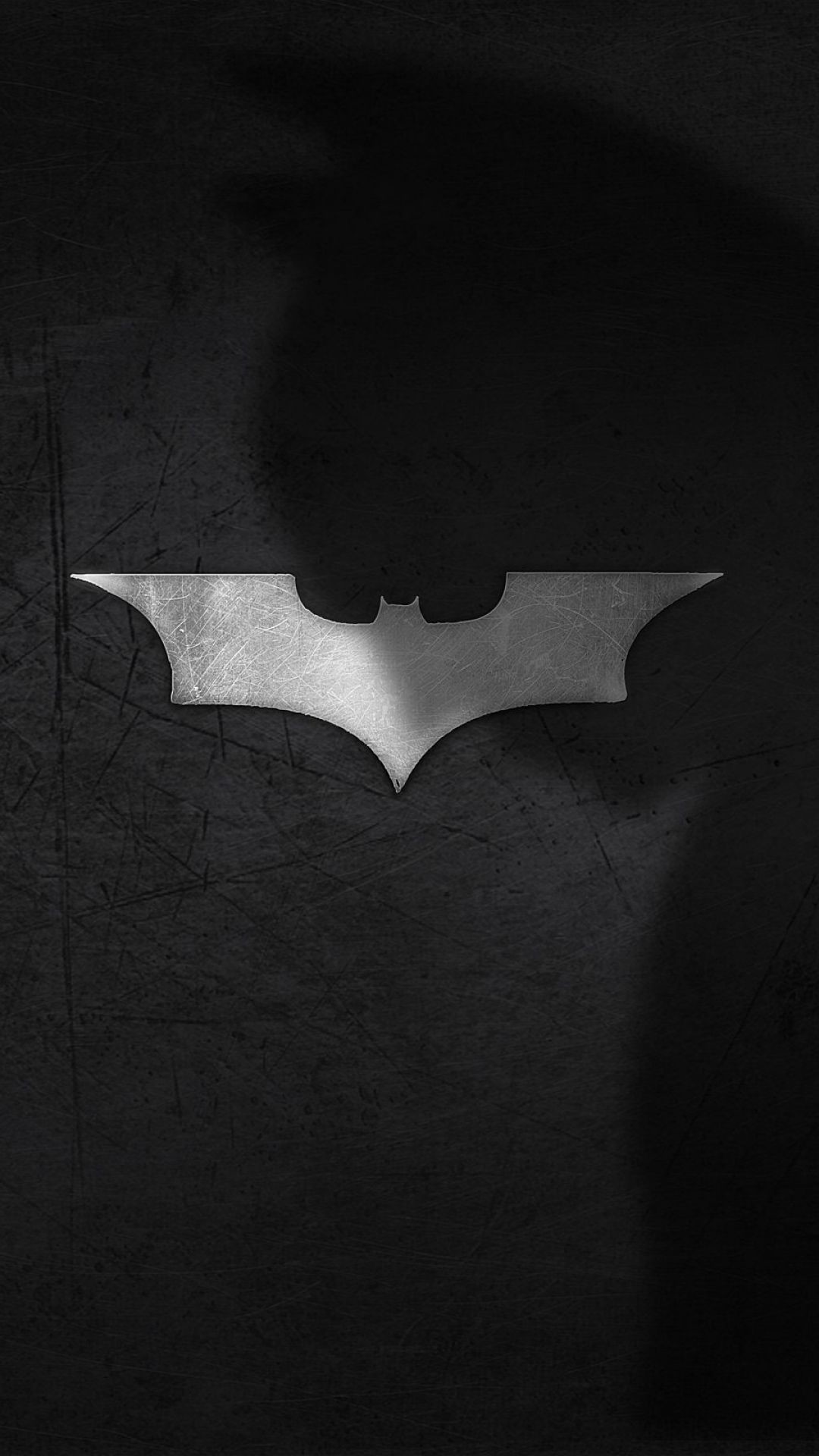 1080x1920 HD Background Batman Logo Shadow Black Wallpaper