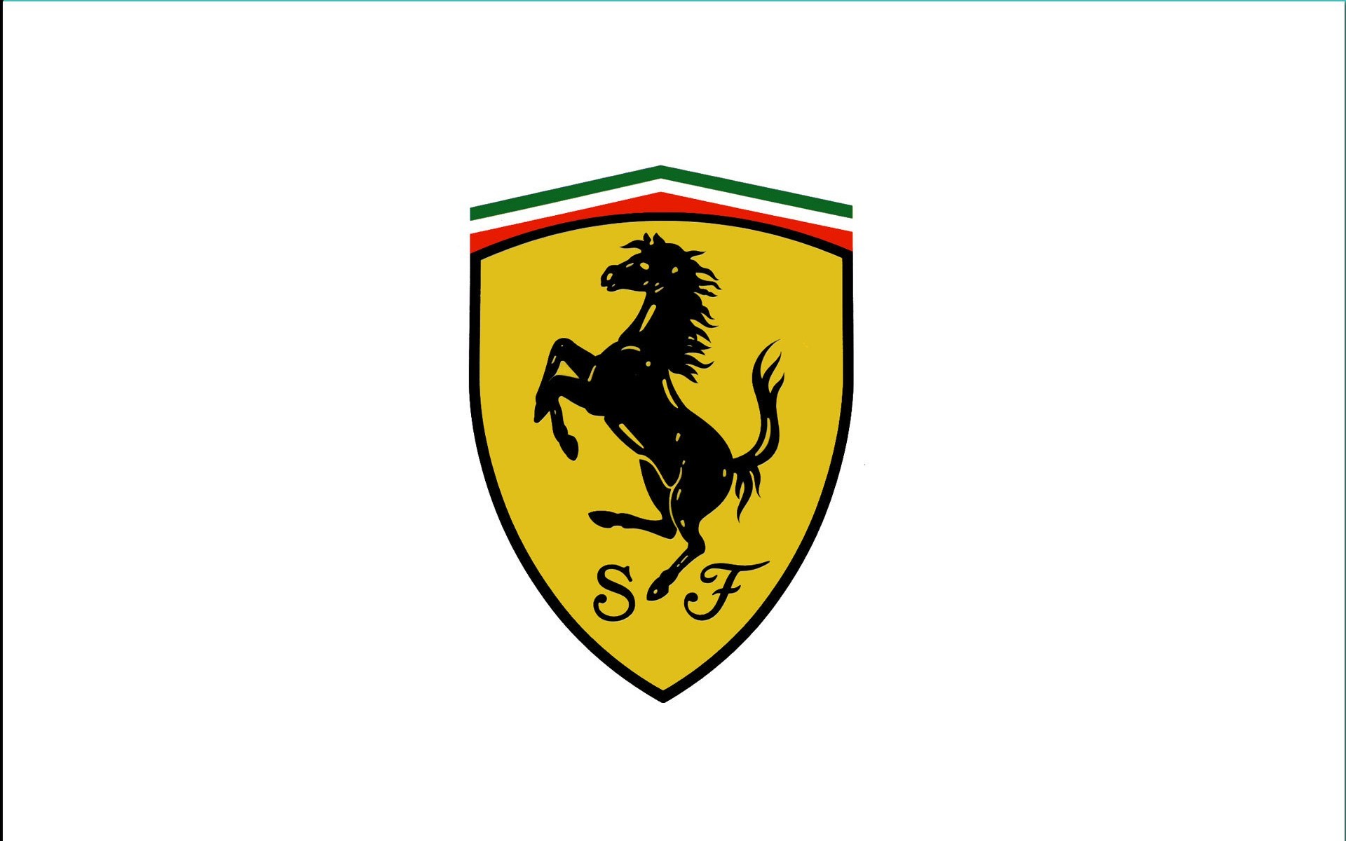 1920x1200 scuderia ferrari logo white background
