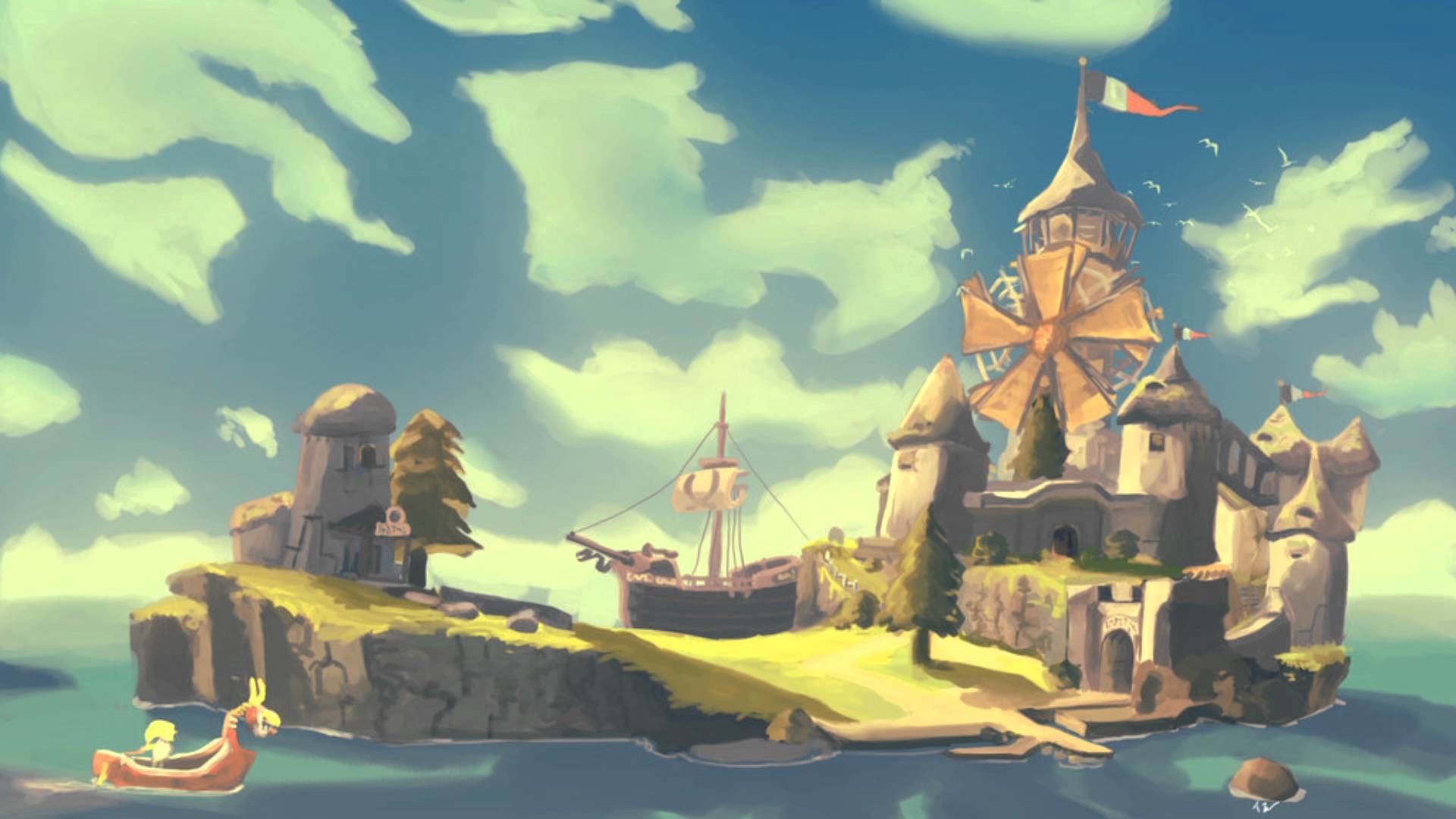 1920x1080 The Legend of Zelda: The Wind Waker Covers - Windfall Island