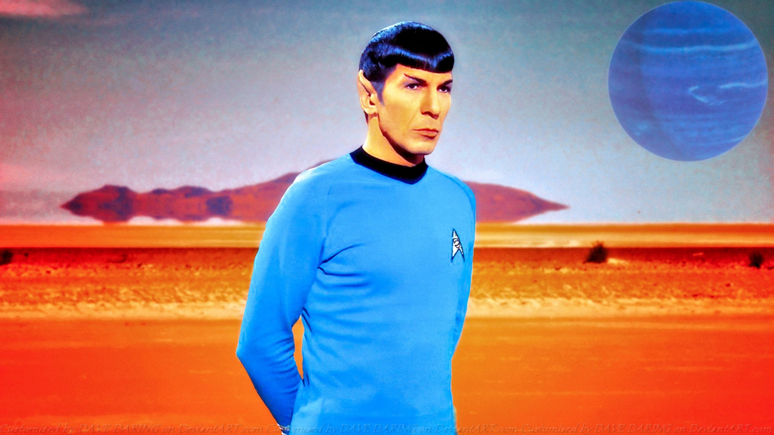 2560x1440 ... Leonard Nimoy Spock IX by Dave-Daring