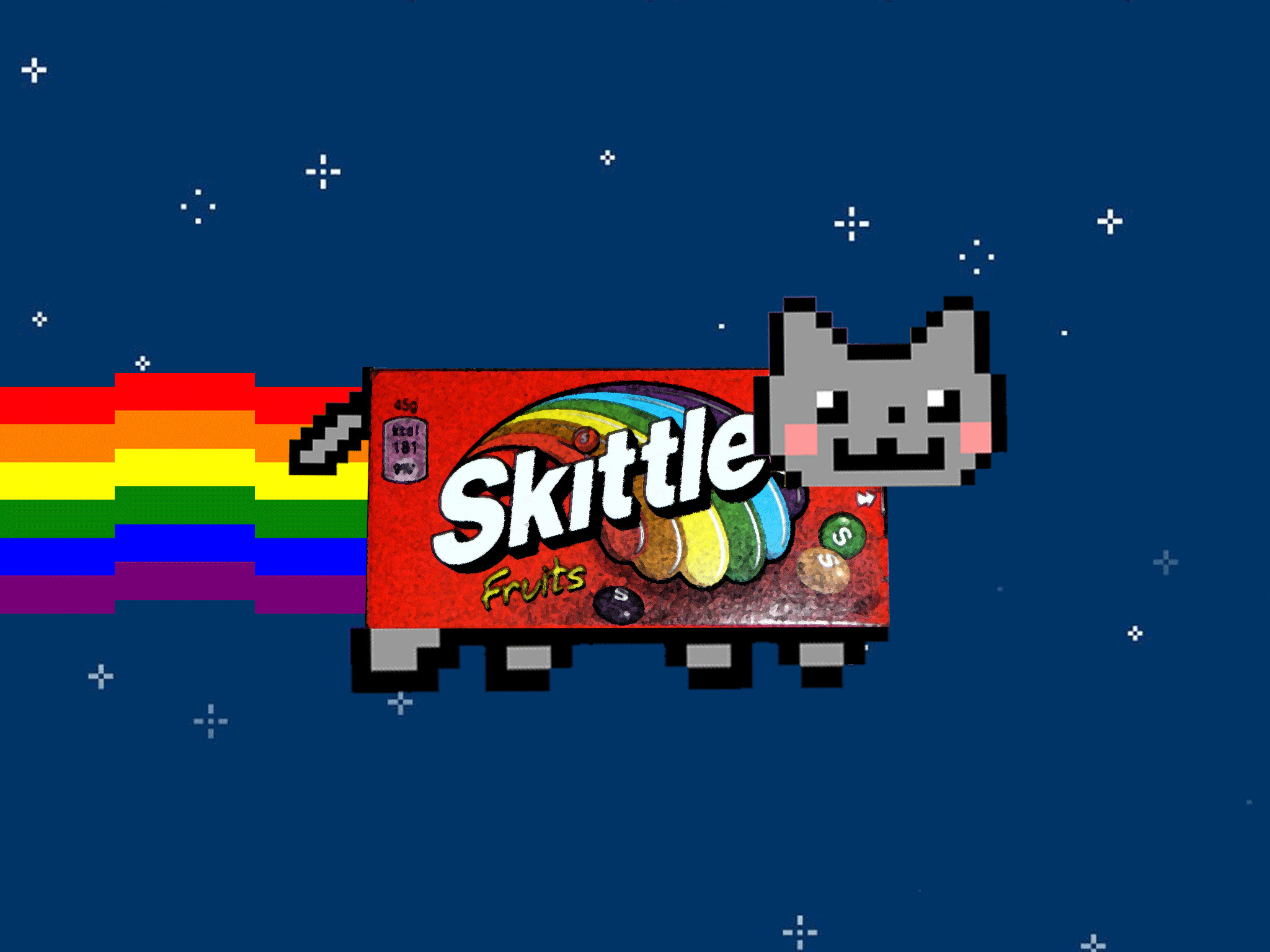 2048x1536 Skittles Cat by engineerJR ...