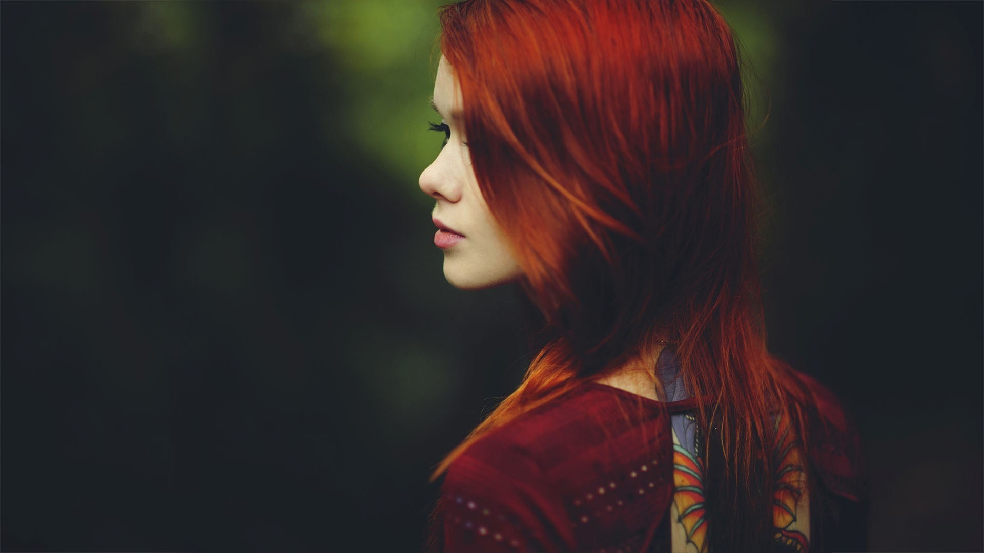 1920x1080 beauty-redhead-girl-model-fashion-tattoo-photo-hd-wallpaper -  Magic4Walls.com