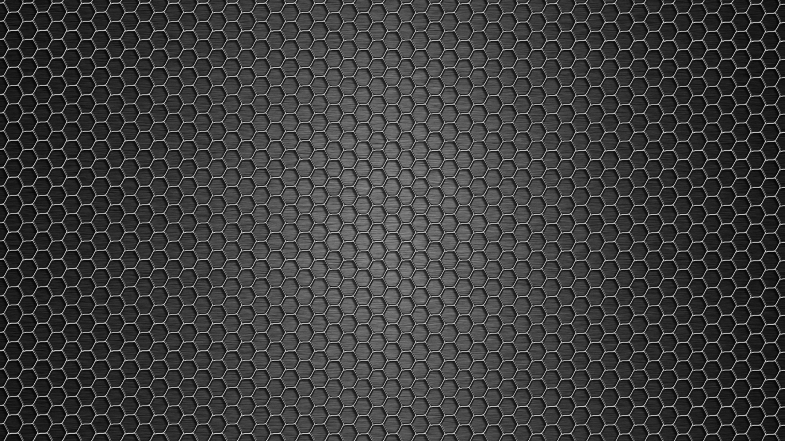 2560x1440  Wallpaper mesh, dark, background, texture, metal