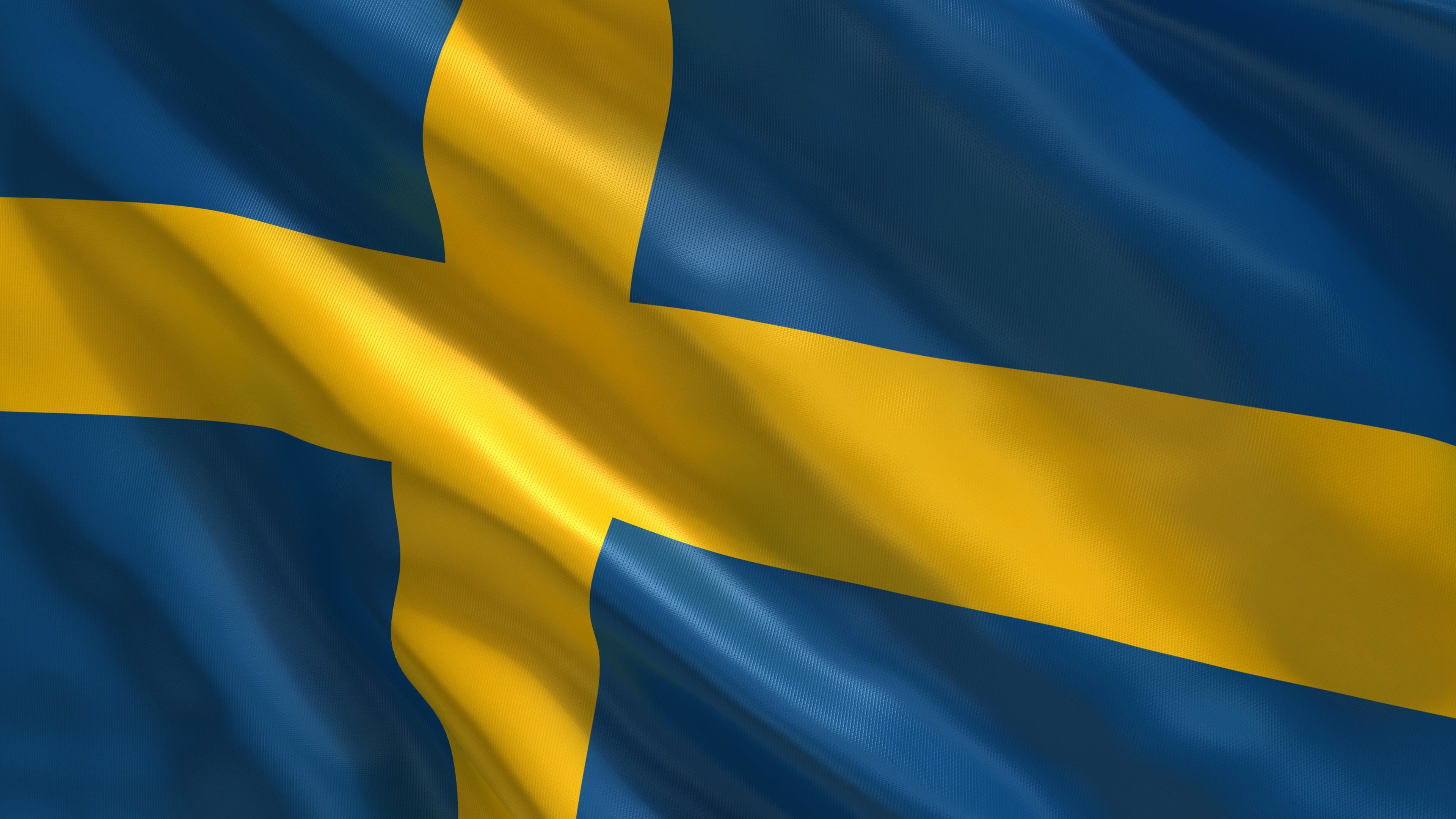 3840x2160 sweden flag wallpaper #809056 Swedish Flag Wallpaper