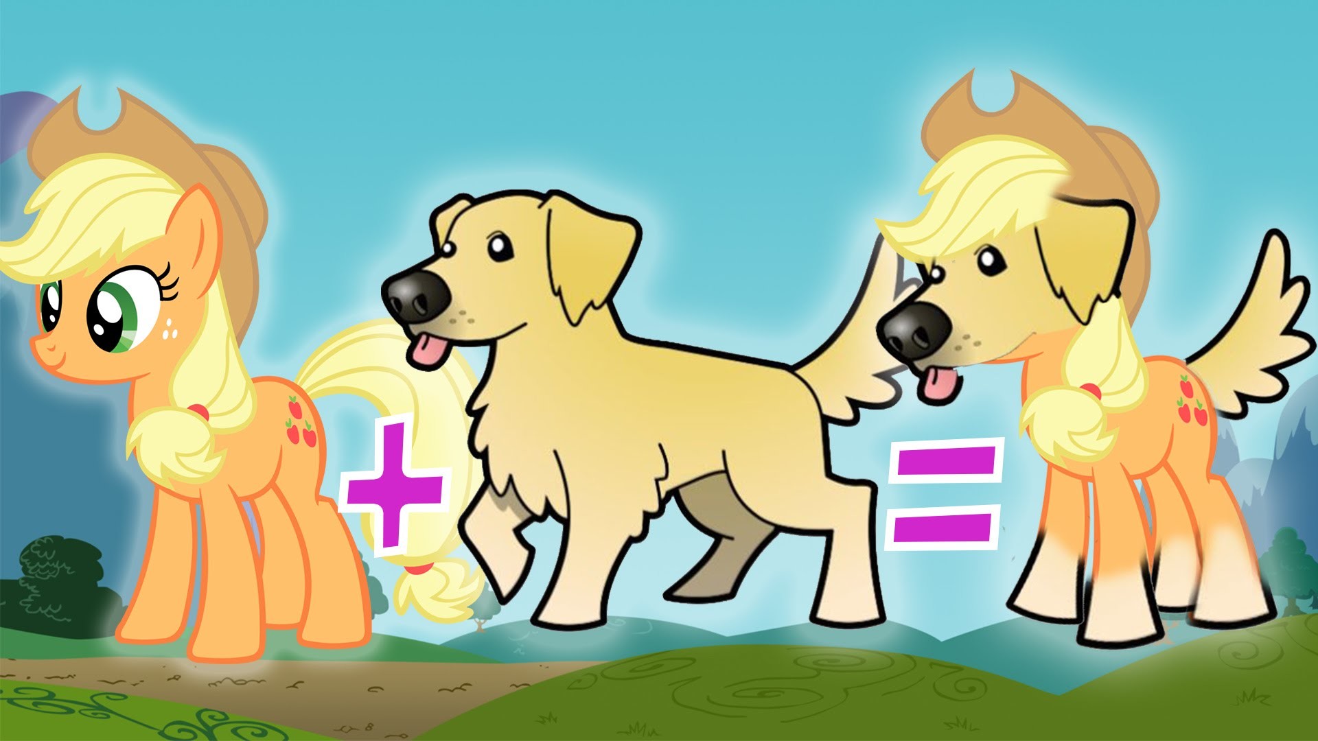 1920x1080 MASHUP: My Little Pony + Dog Breeds | Golden Retriever, Rarity, Pinkie Pie  & More | Character Mashup - YouTube
