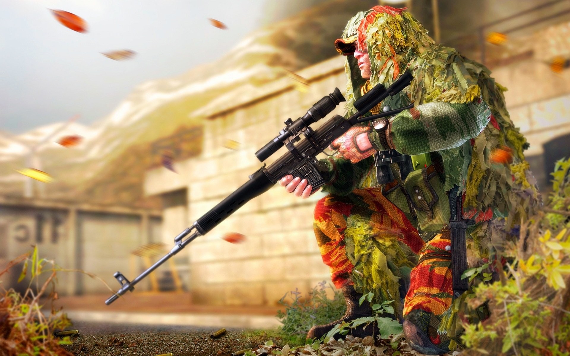 1920x1200 Camouflage Guns Sniper Elite Rifles Video Games