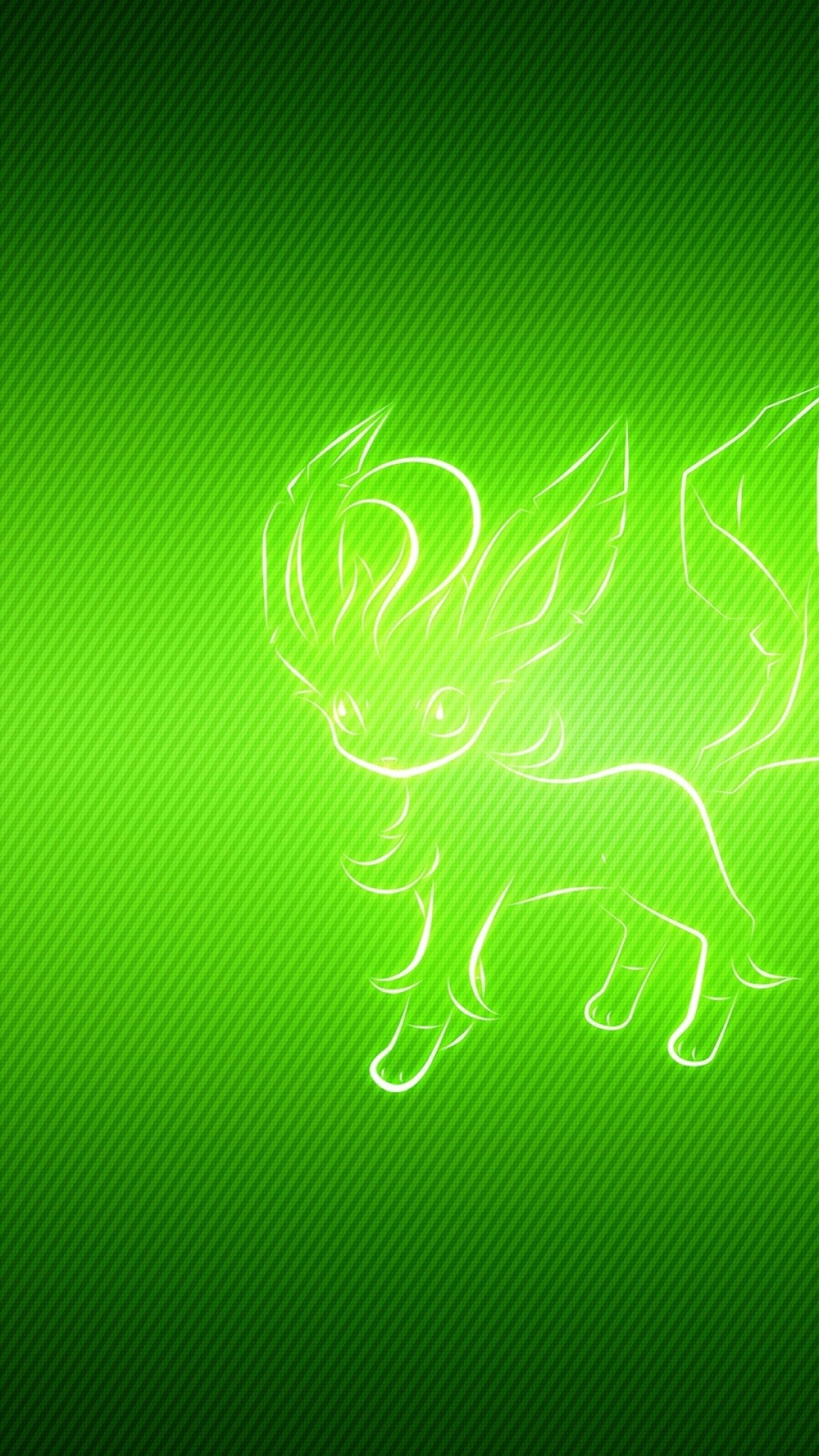 1080x1920  Wallpaper animal, pokemon, green, leafeon