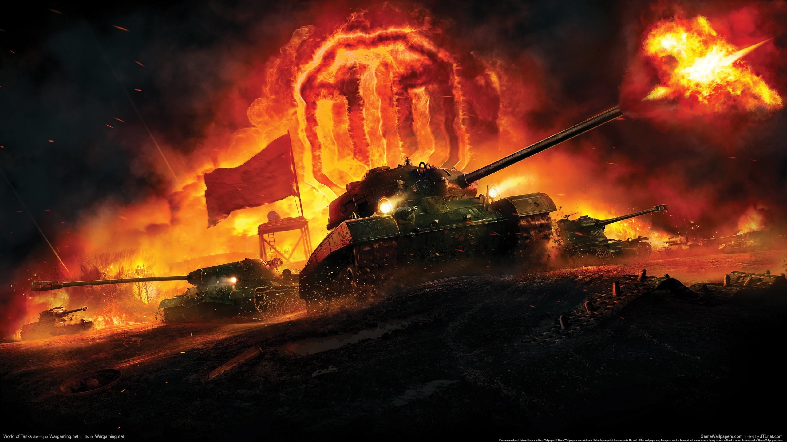 2560x1440 Wallpaper zu World of Tanks herunterladen