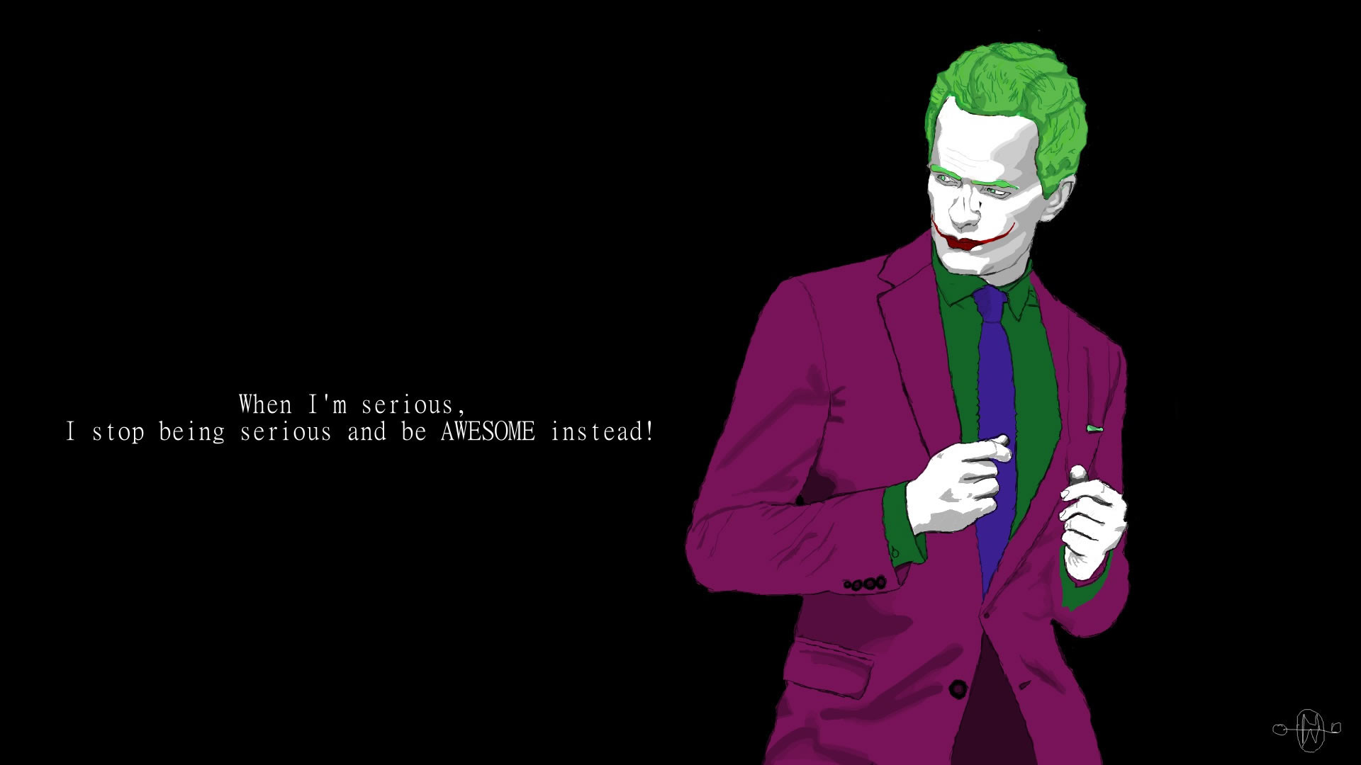 1920x1080 Barney Stinson Awesome Joker wallpaper - 1389520