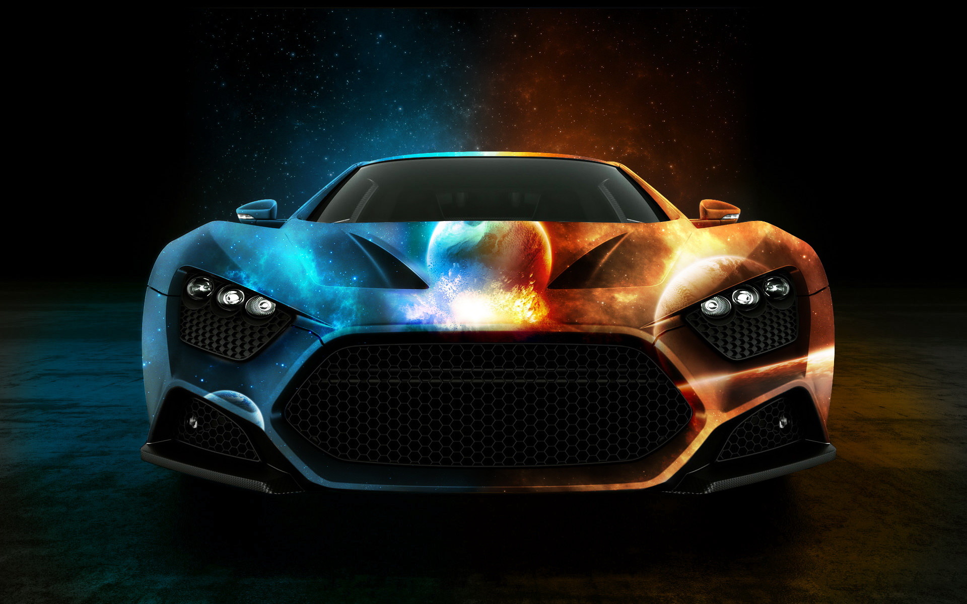 1920x1200 Water and Fire Car Wallpaper - iBackgroundWallpaper