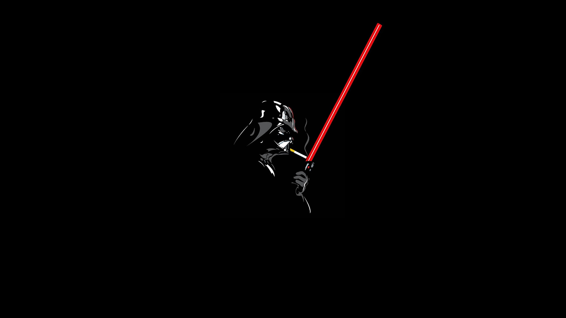 1920x1080 Darth Vader lighting a cigarette off his lightsaber [Wallpaper] ...