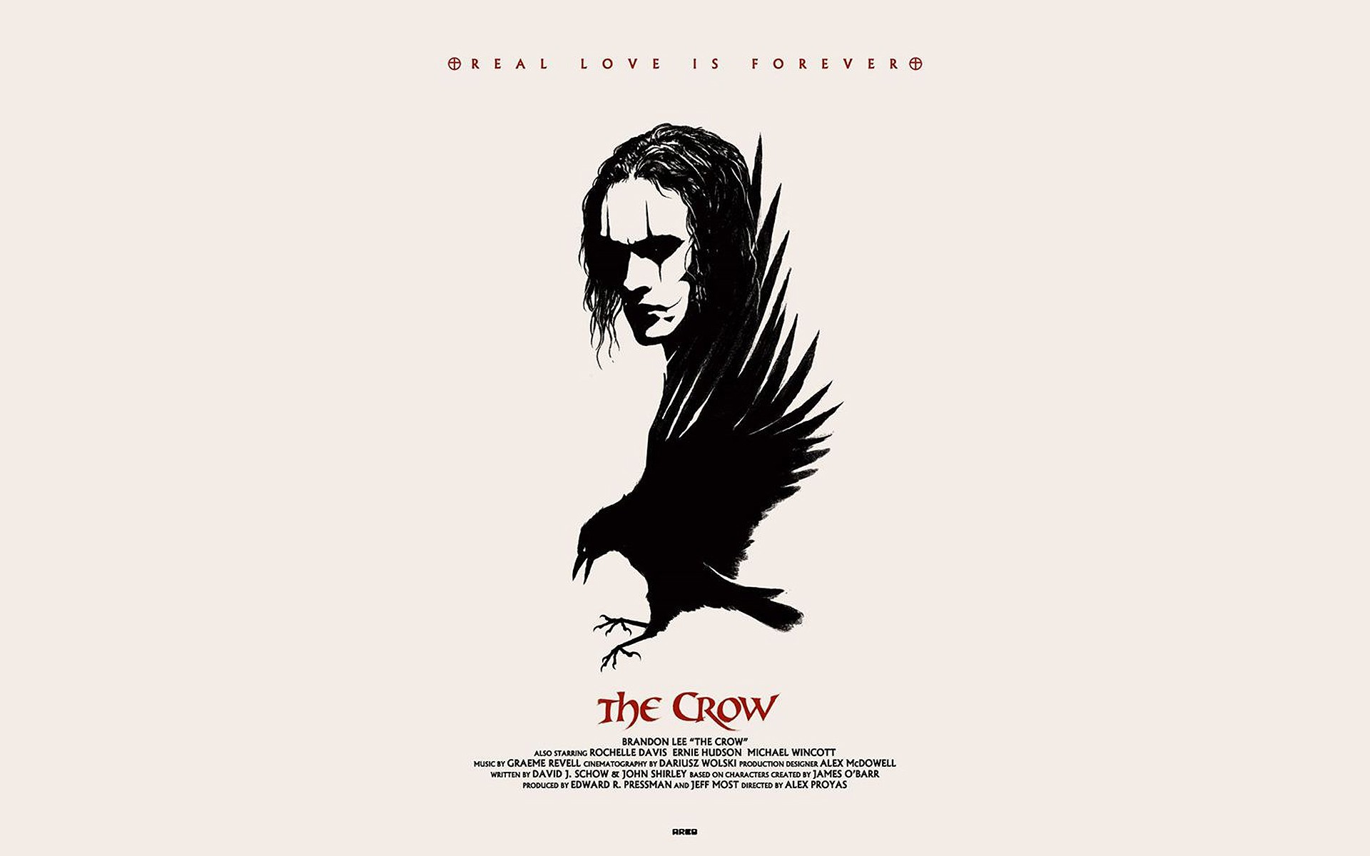 1920x1200 Living room home wall decoration fabric poster The Crow The Crow Brandon  movies fan art EX149