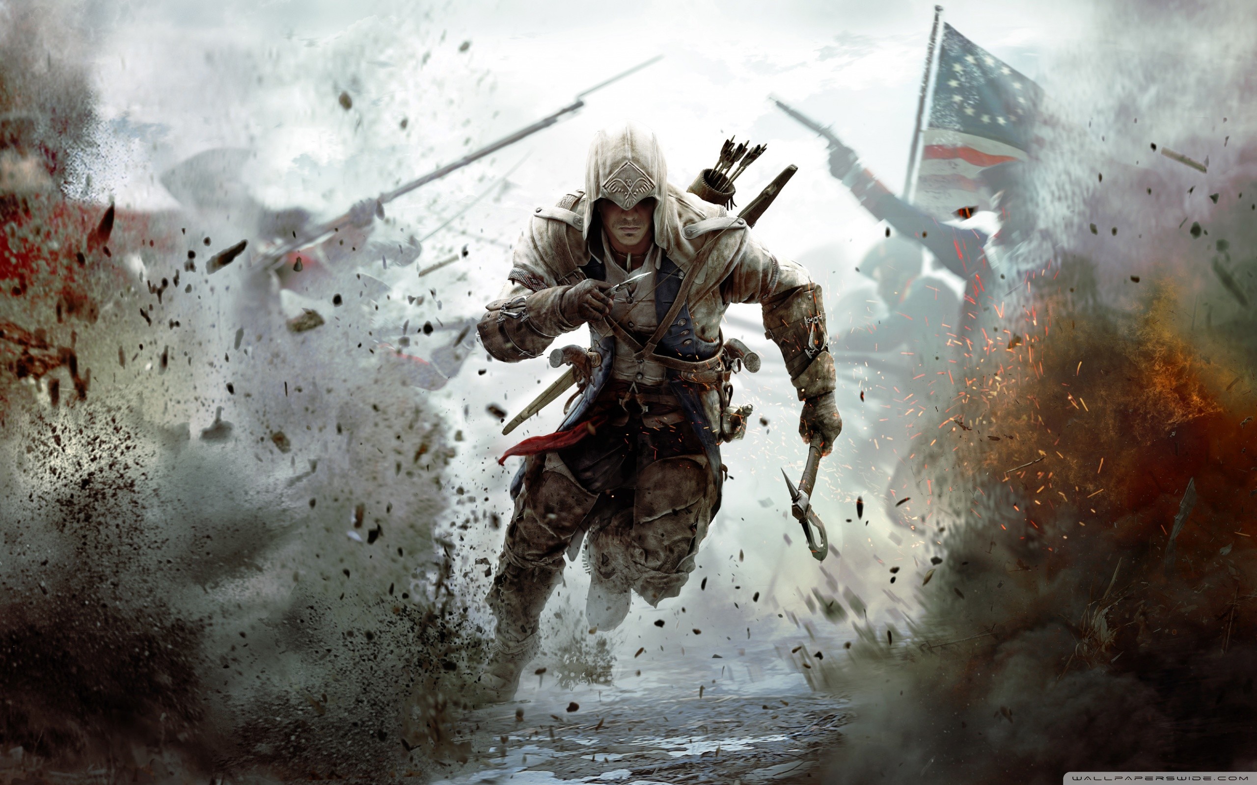 2560x1600 Assassin's Creed 3 Connor Free Running HD Wide Wallpaper for Widescreen