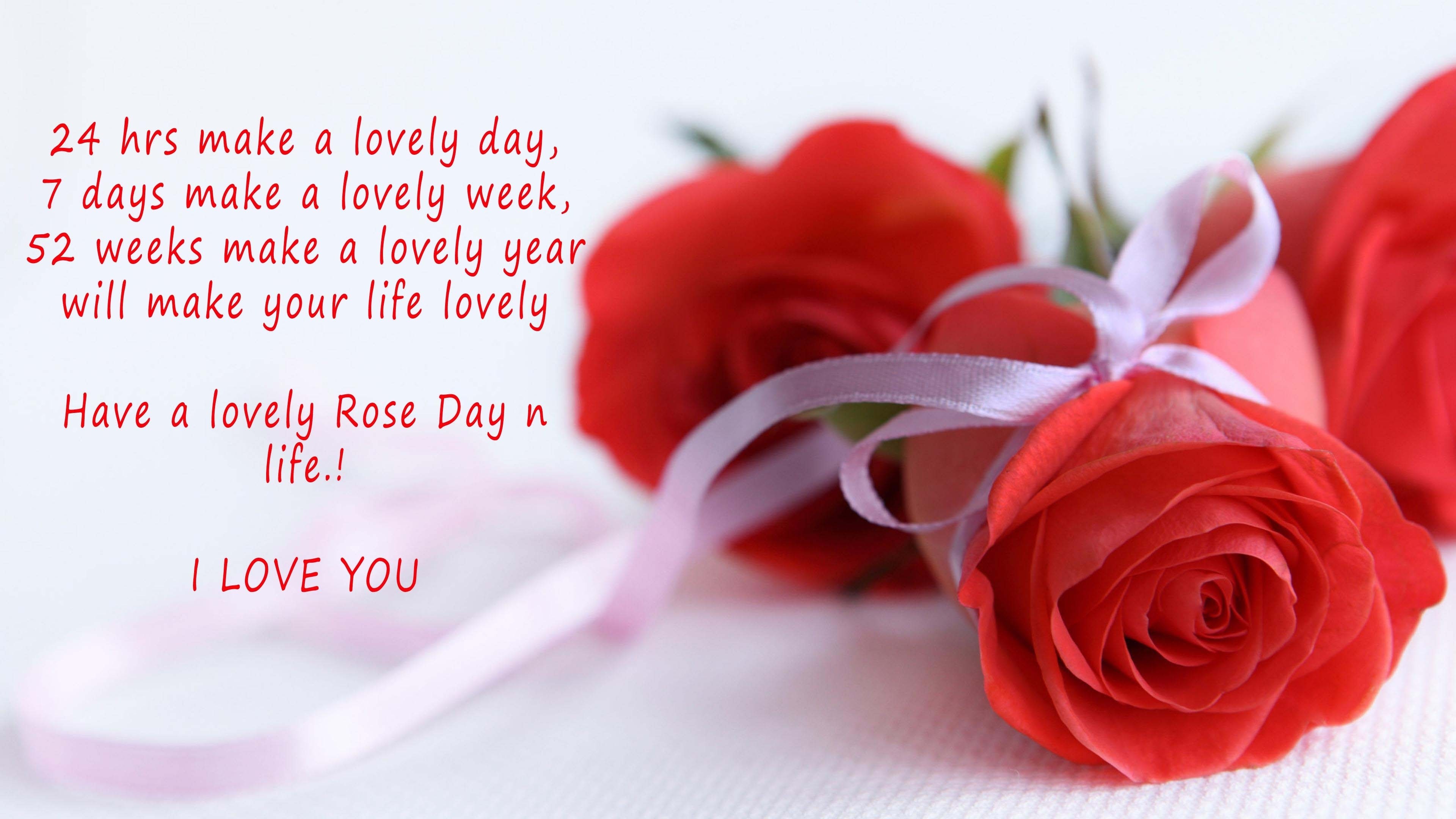 3840x2160 Red Rose I Love U Quotes Beautiful Yellow Suryamukhi Flower Photo | Famous  Hd Wallpaper