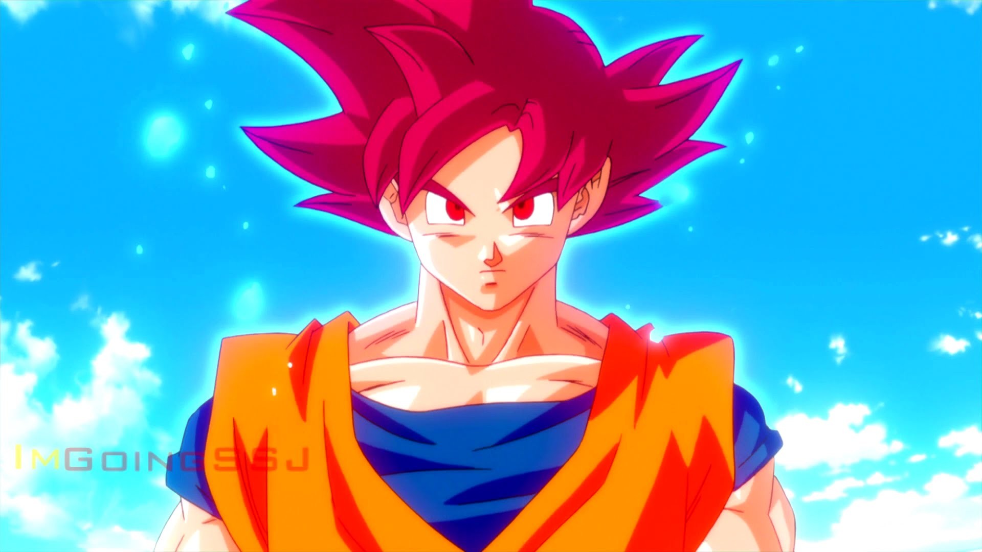 1920x1080 Goku turns Super Saiyan God YouTube