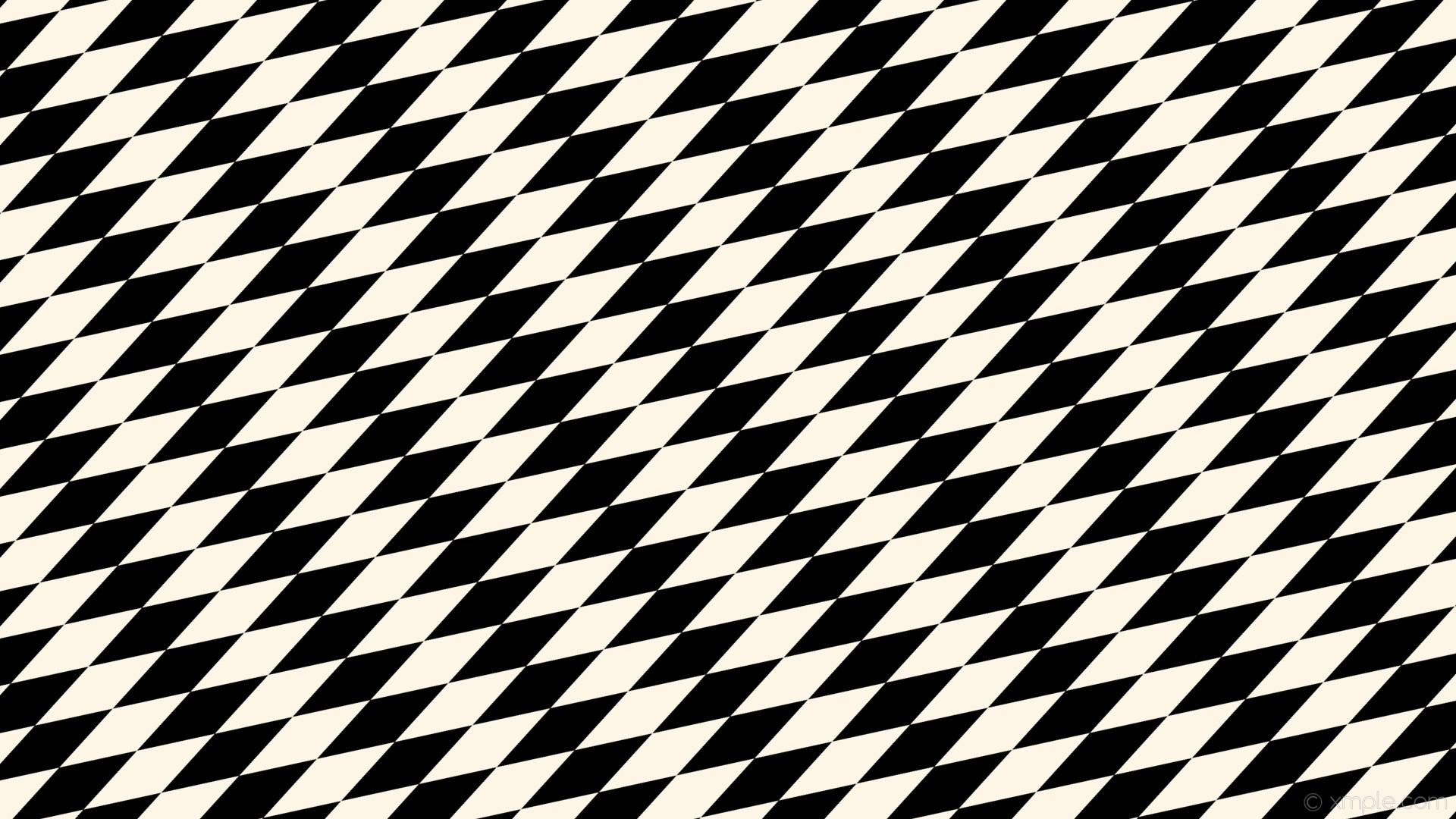 1920x1080 wallpaper rhombus lozenge black white diamond old lace #000000 #fdf5e6 30Â°  200px 64px