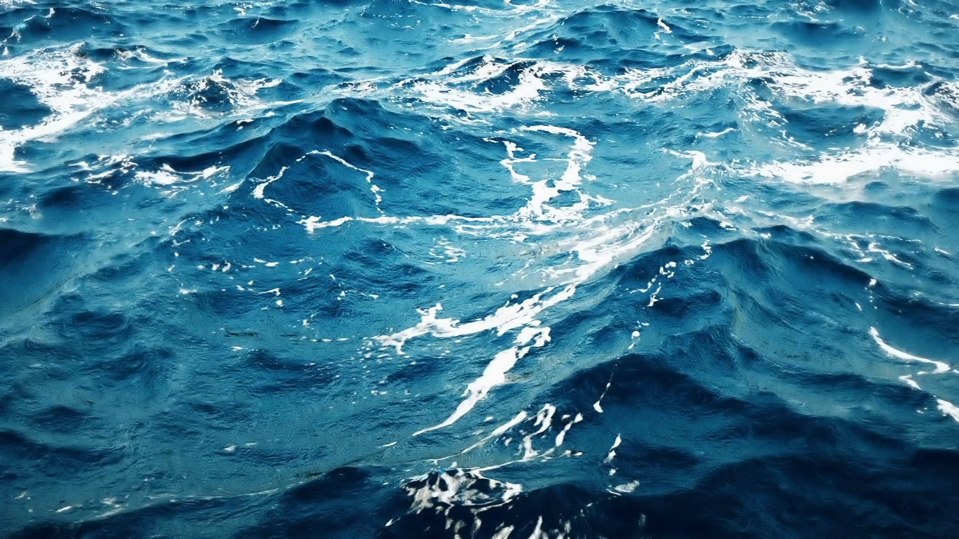 1920x1080 Animation of blue ocean. Background pattern loop. Motion Background -  Storyblocks Video