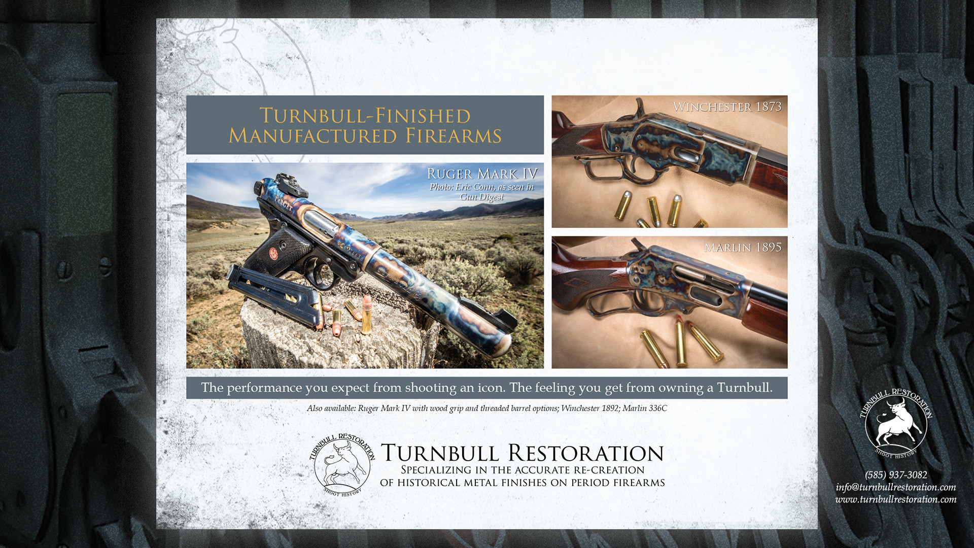 1920x1080 1920 x 1080, Turnbull Ruger Mark IV by Eric Conn, as seen in Gun Digest  Magazine