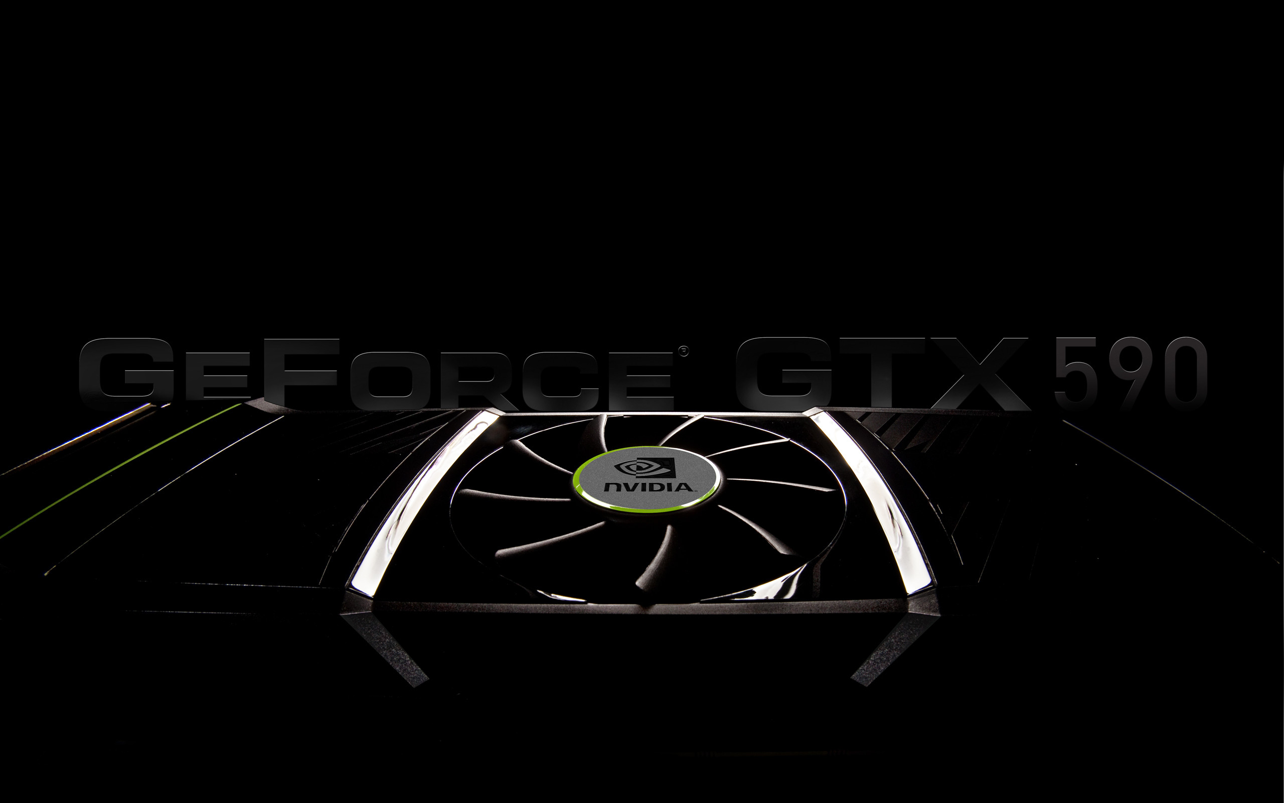 2560x1600 Technology - Nvidia Geforce Black Wallpaper