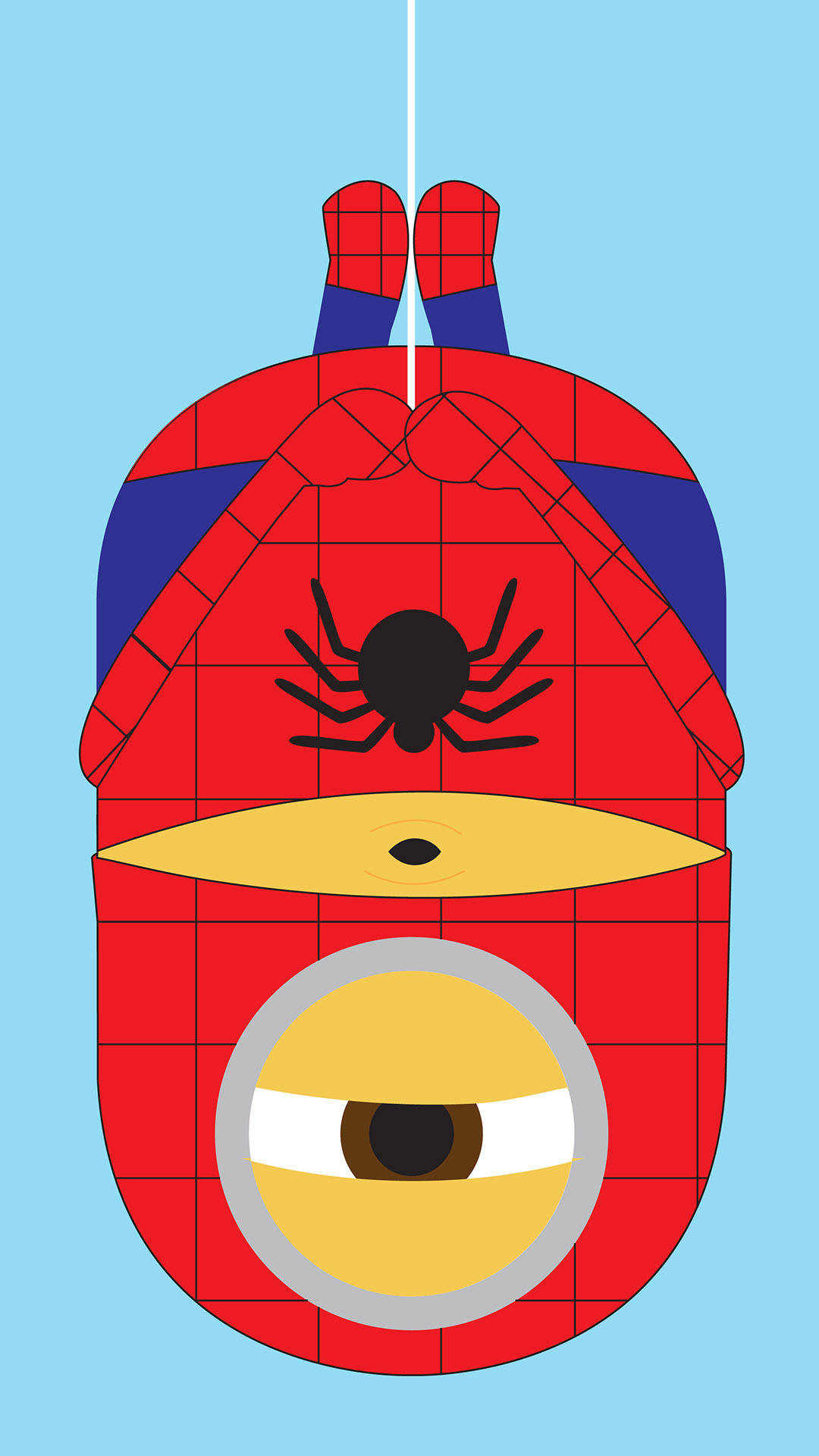 1080x1920 Stuart in a Spider-Man costume - Minions Wallpaper