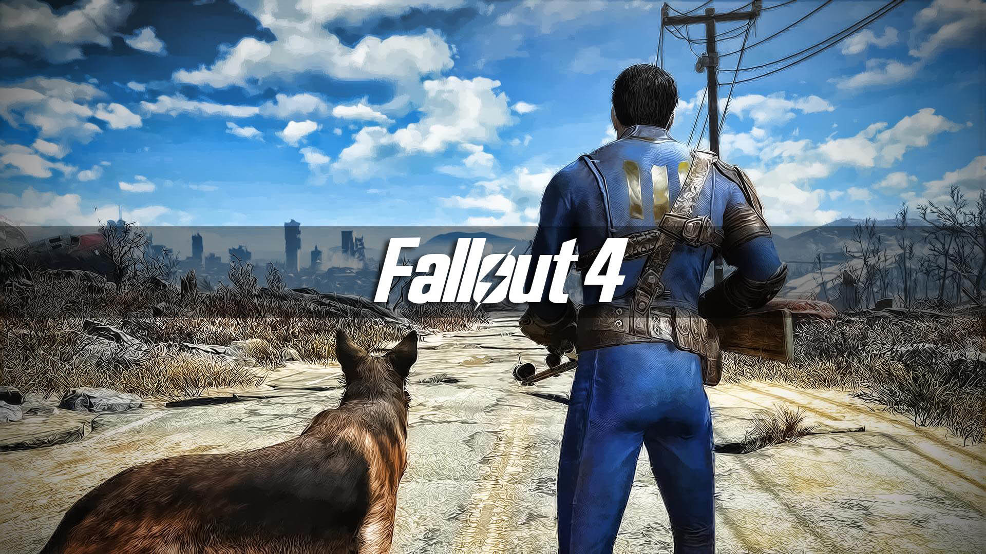1920x1080 Survivor & his Dog - Fallout 4  wallpaper