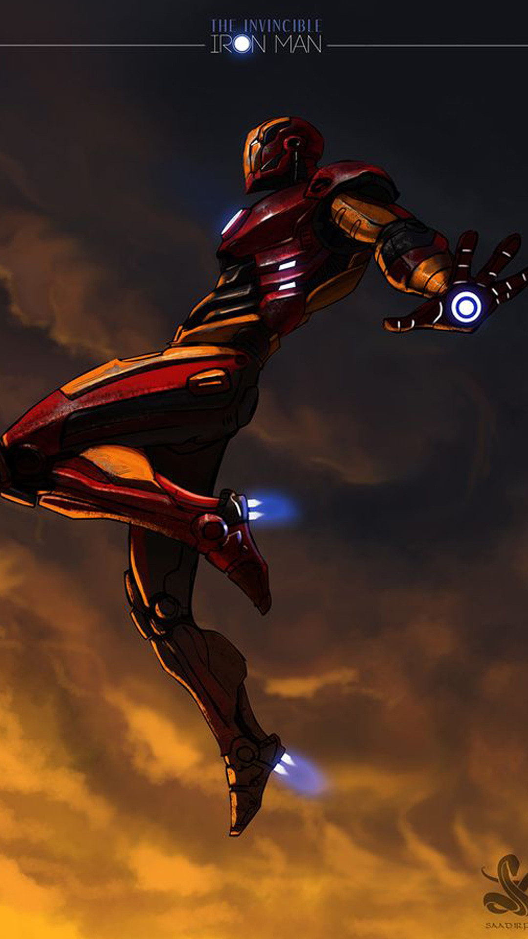 1080x1920 Marvel Heroes Villains // artwork by Saad Irfan Iron Man