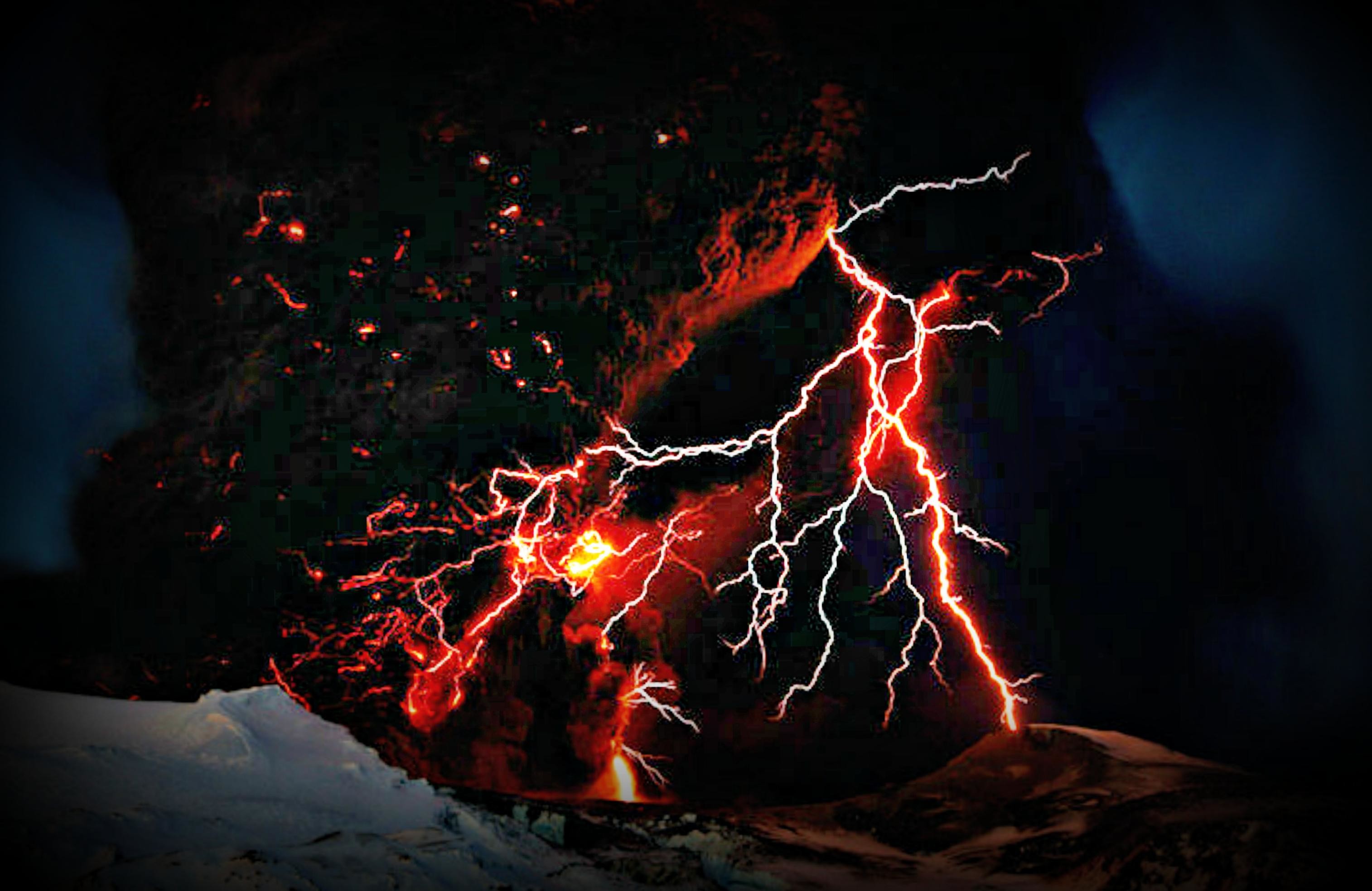 3028x1968 Volcano lightning - (#101403) - High Quality and Resolution Wallpapers .