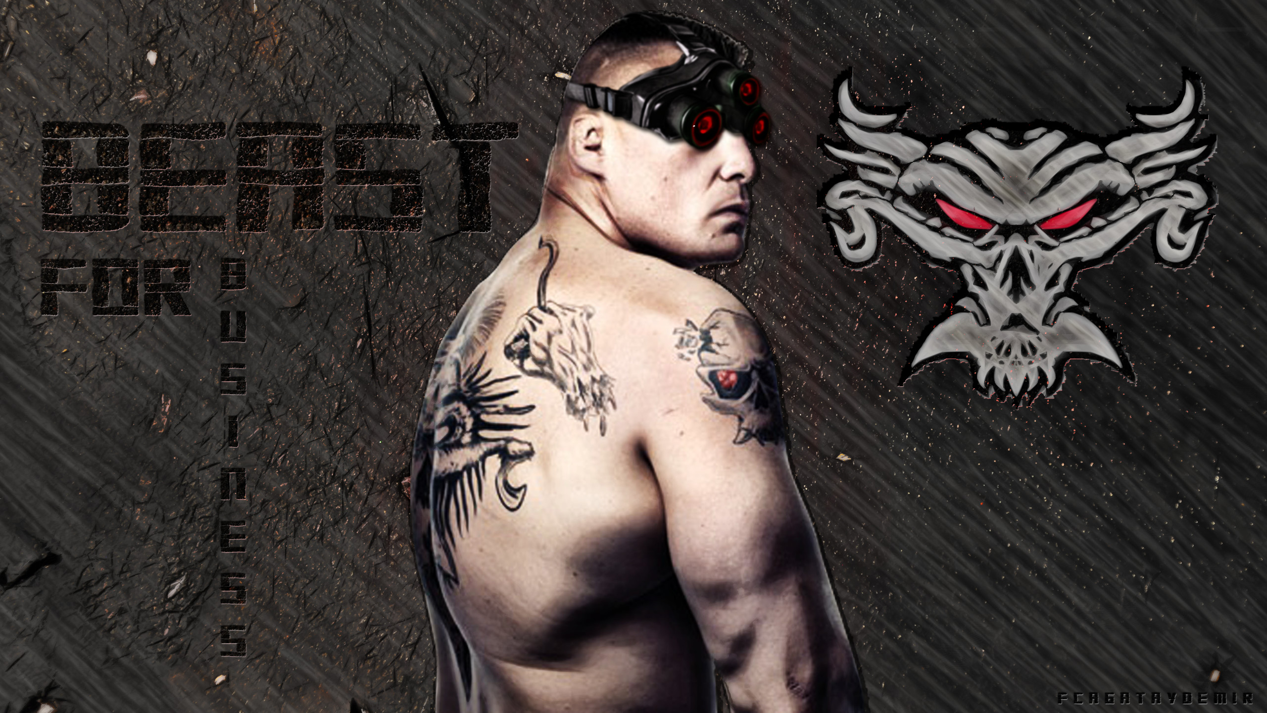 2560x1440 ... BEAST For Business - BROCK LESNAR (Exclusive) by CagatayDemir
