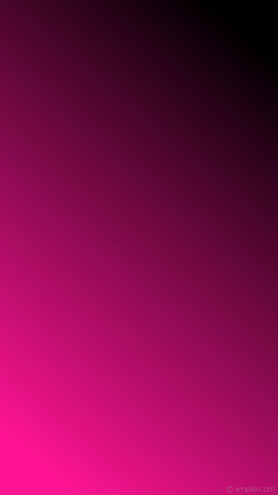 1152x2048 wallpaper gradient pink black linear deep pink #000000 #ff1493 75Â°