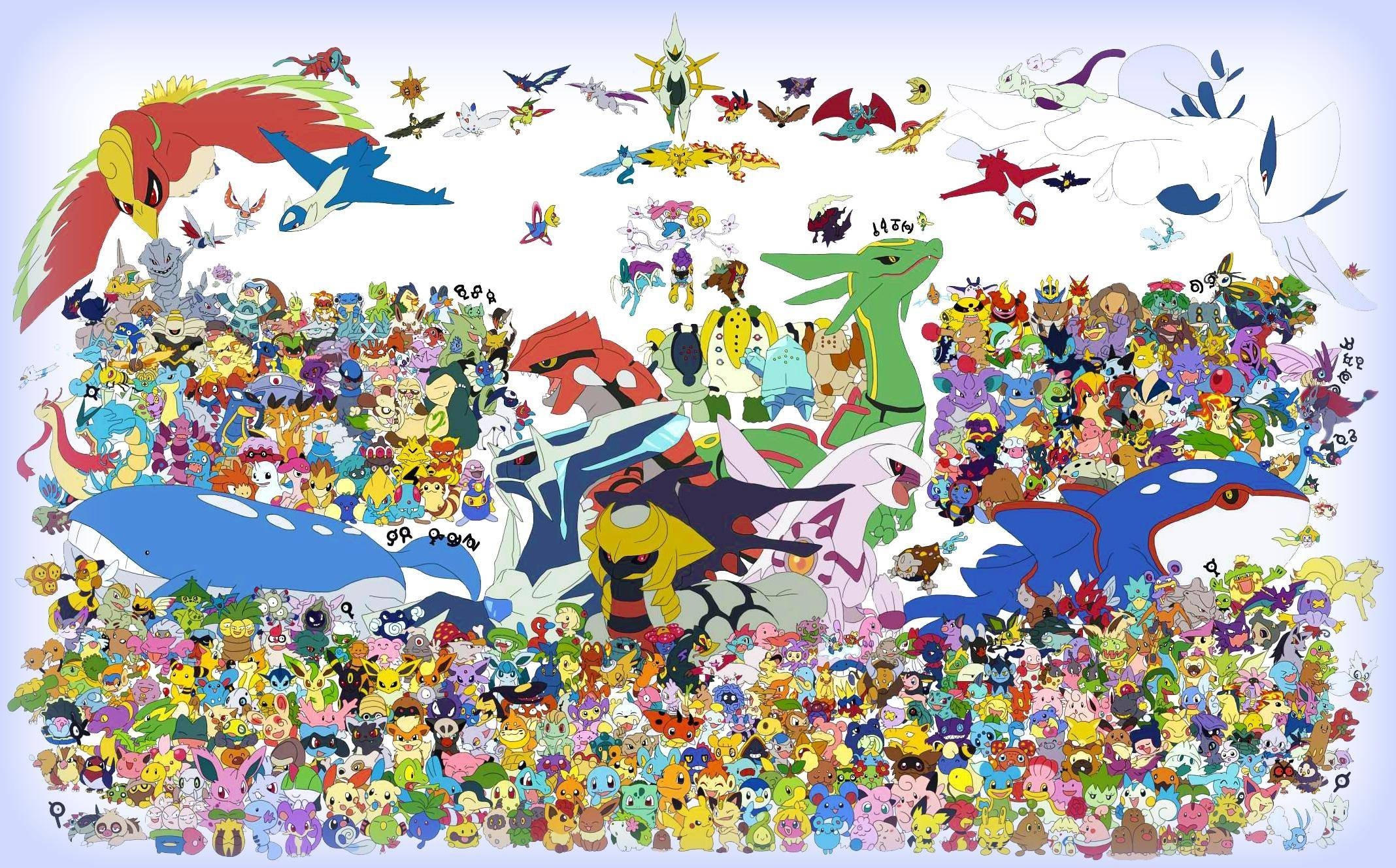 2136x1329  HD All Pokemon Wallpaper. Image of All Pokemon.