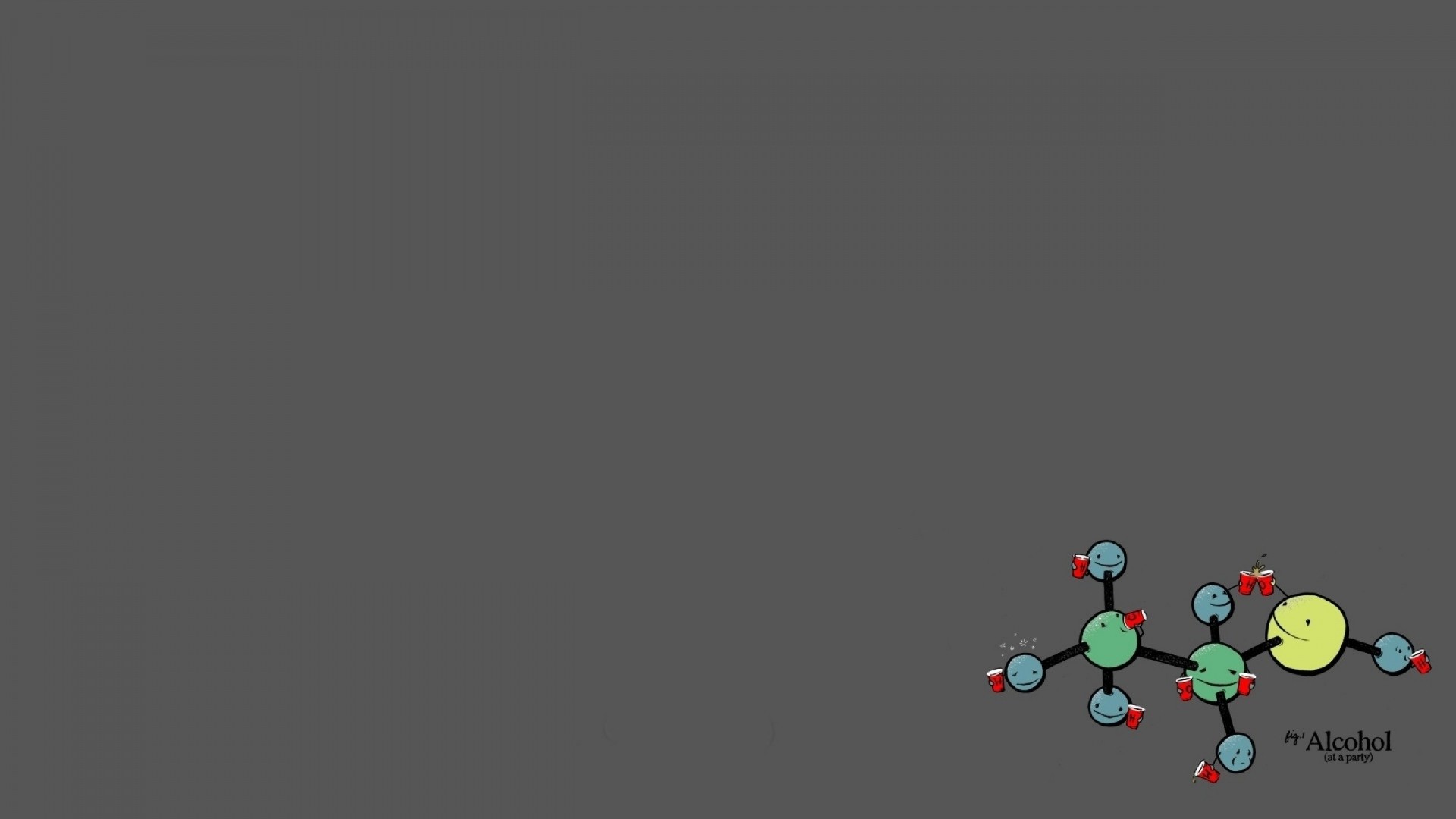 1920x1080  Wallpaper molecule, multi-colored, form, balls