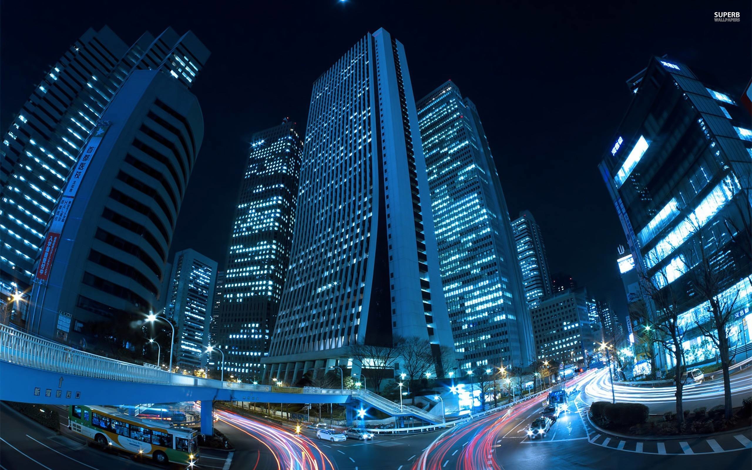 2560x1600 Shinjuku, Tokyo at night wallpaper - World wallpapers - #