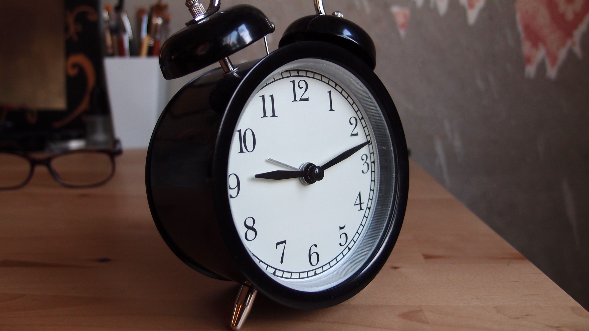 1920x1080  Wallpaper alarm clock, clock, time, dial