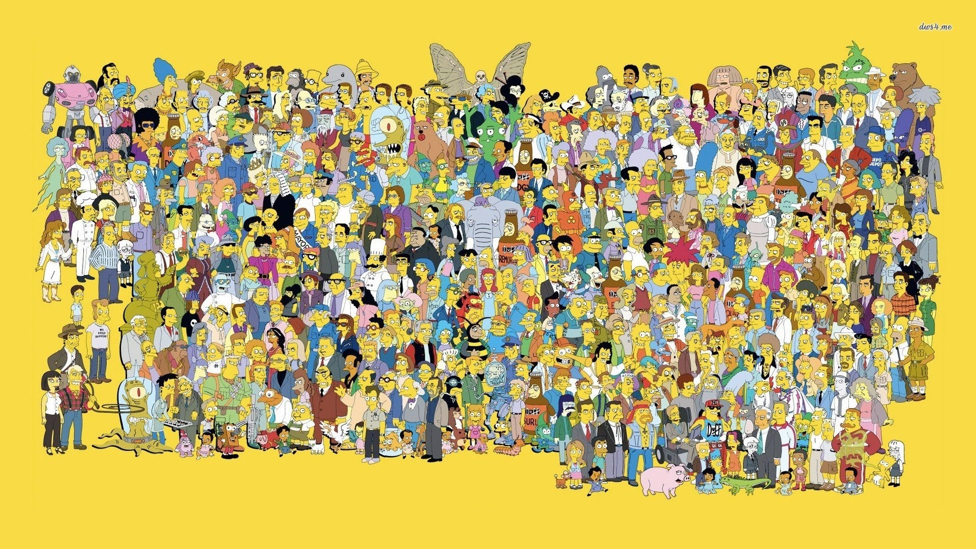1920x1080 The Simpsons, Bart Simpson, Homer Simpson, Marge Simpson, Yellow