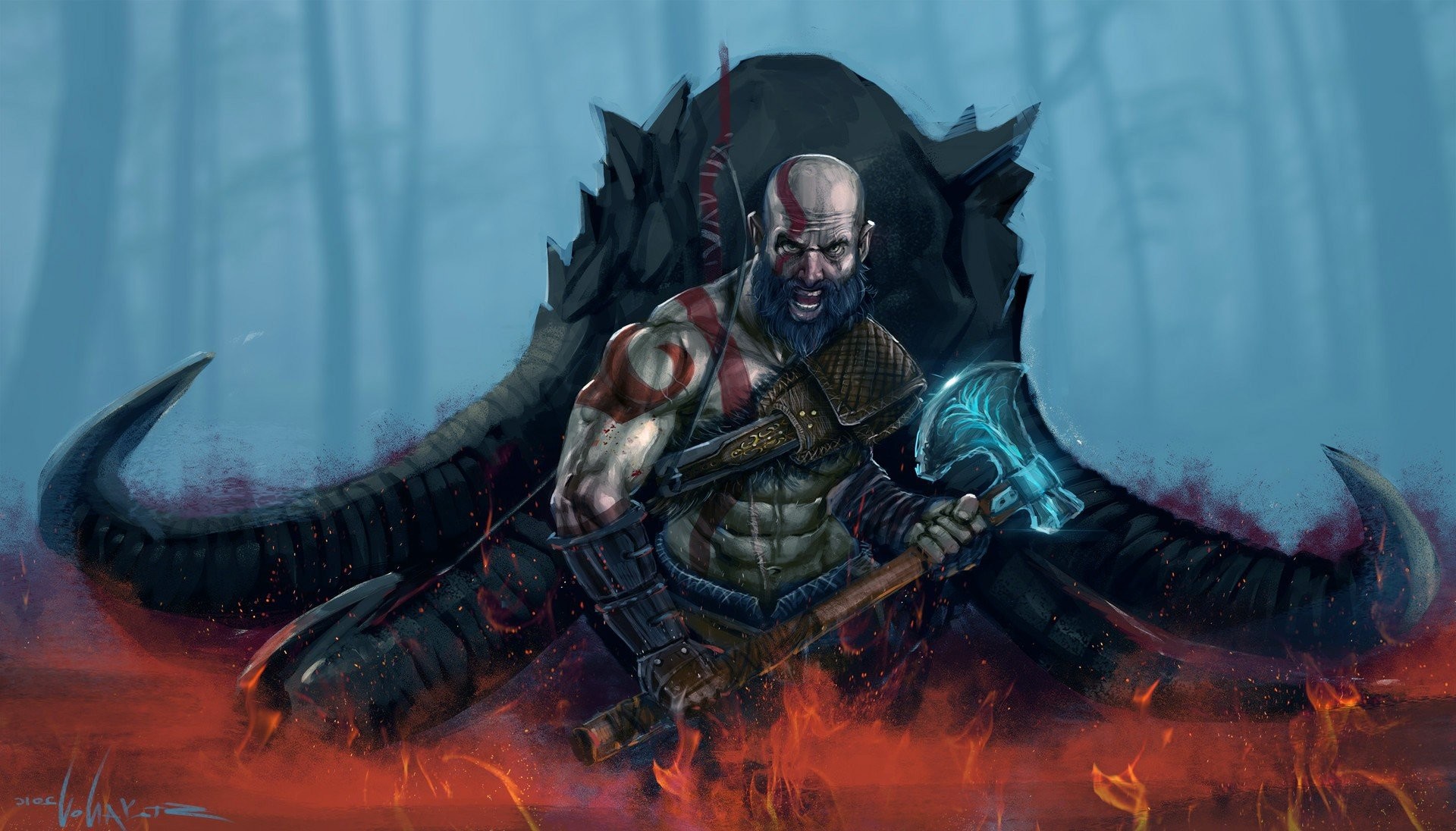1920x1096 GOD Of WAR game video action adventure fantasy fighting warrior new  beginning ascension hack slash norse kratos wallpaper |  | 1013423  | ...