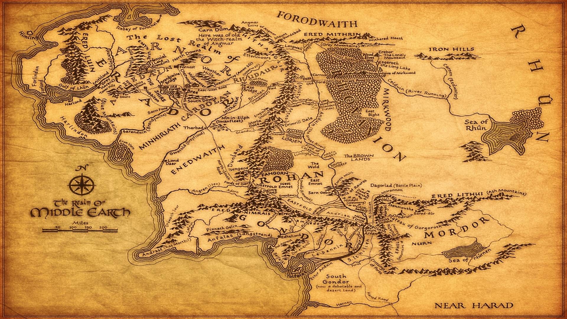 1920x1080 Middle Earth Map Images Hd Wallpapers 1680x1050PX ~ Wallpaper .
