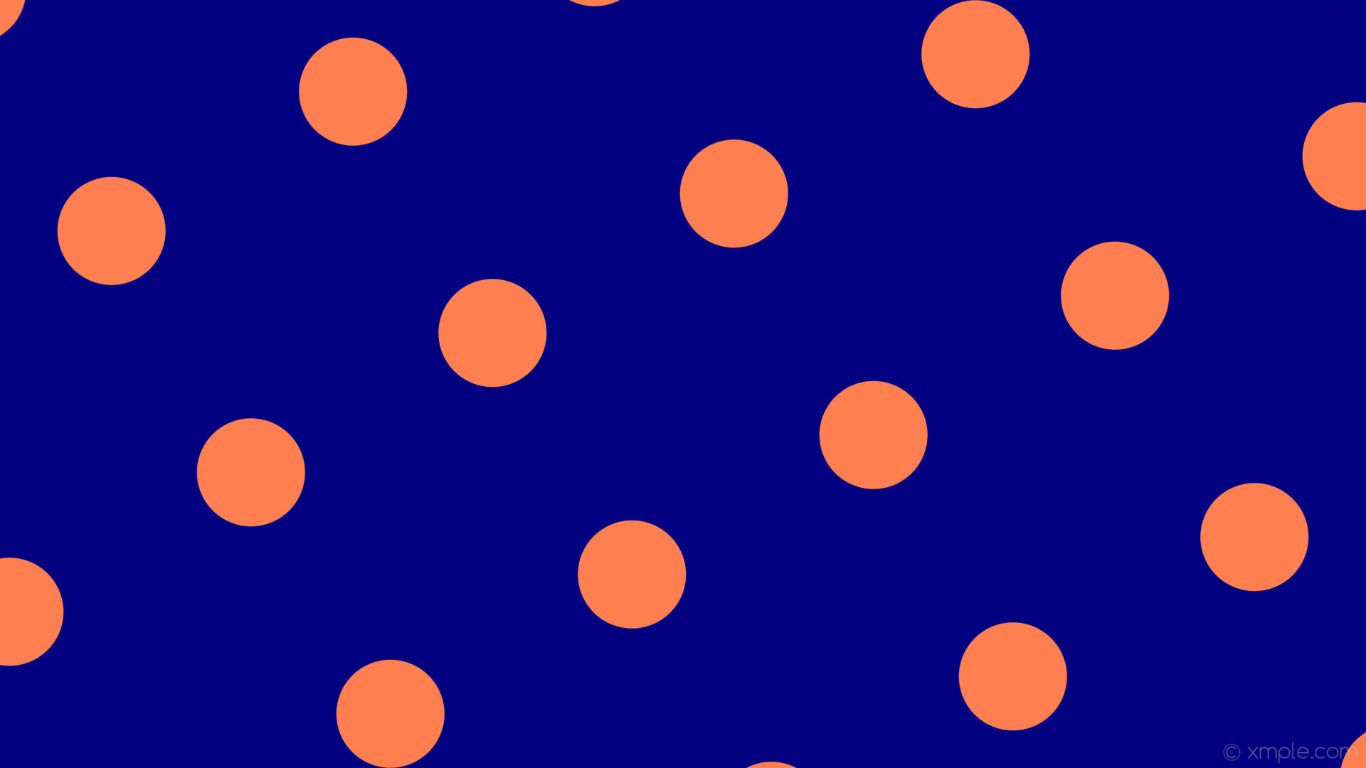 1920x1080 wallpaper orange spots blue polka dots navy coral #000080 #ff7f50 120Â°  152px 392px