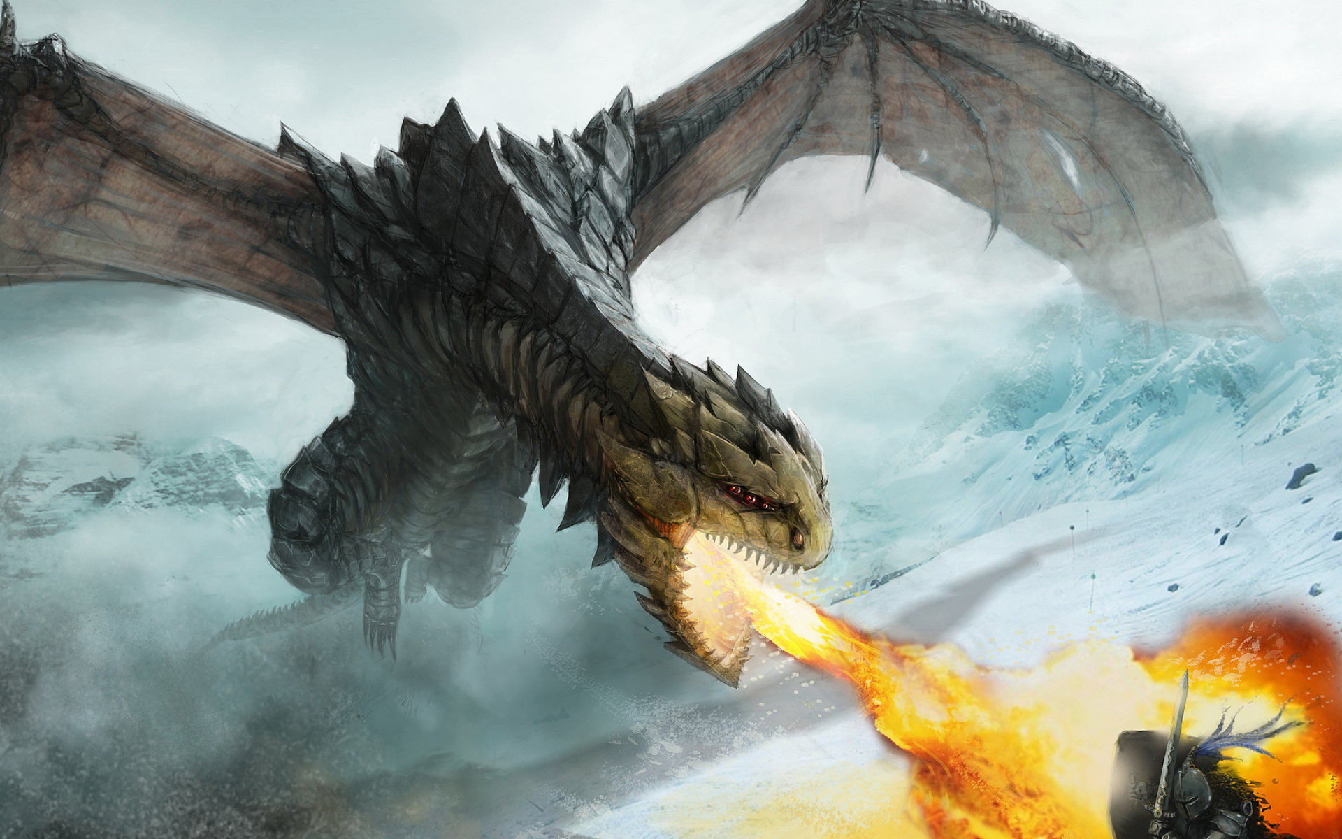1920x1200 Flying Fantasy Dragons Wallpapers HD - ToObjects.