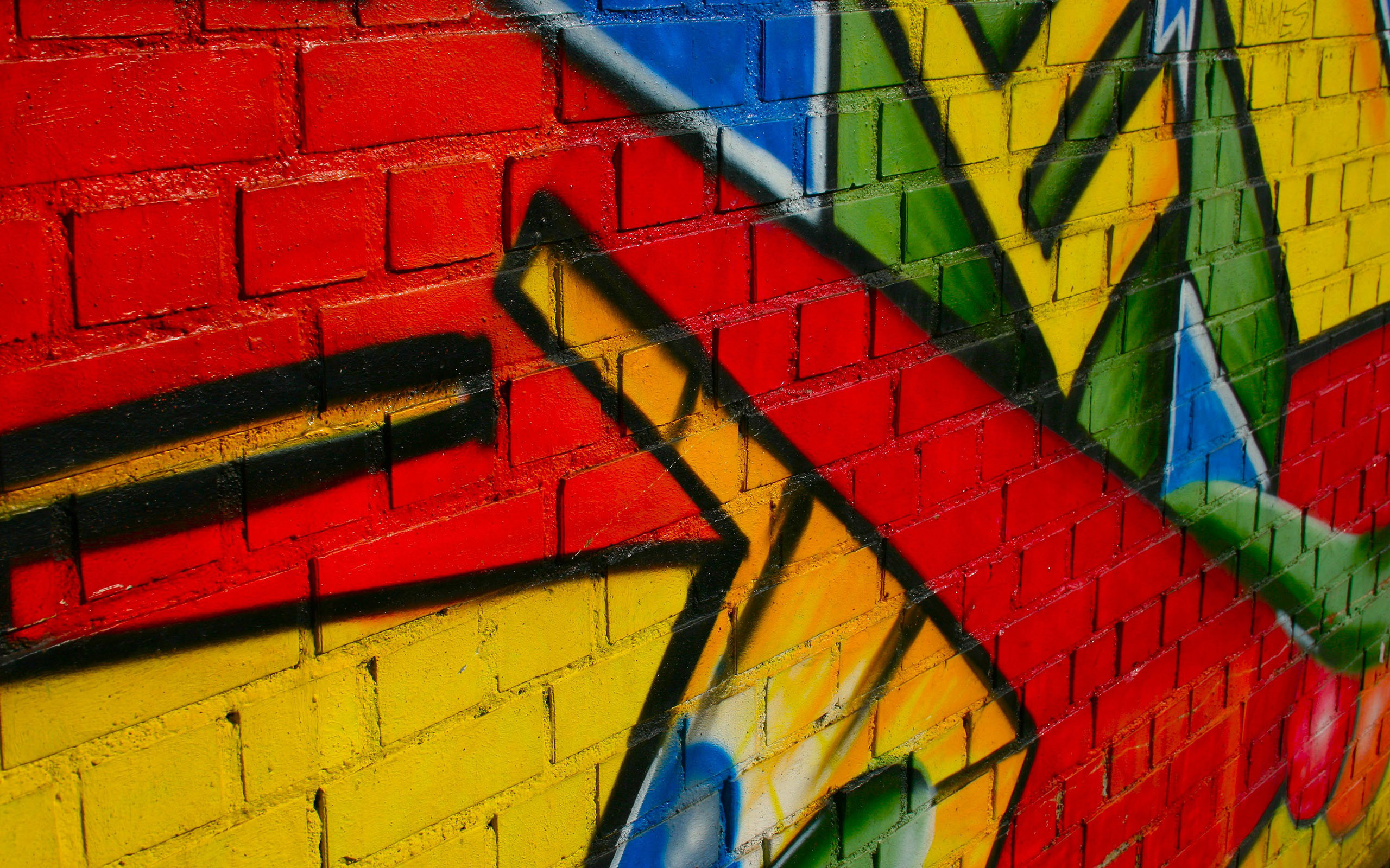 2560x1600 Bild: Graffiti an der Wand wallpapers and stock photos. Â«