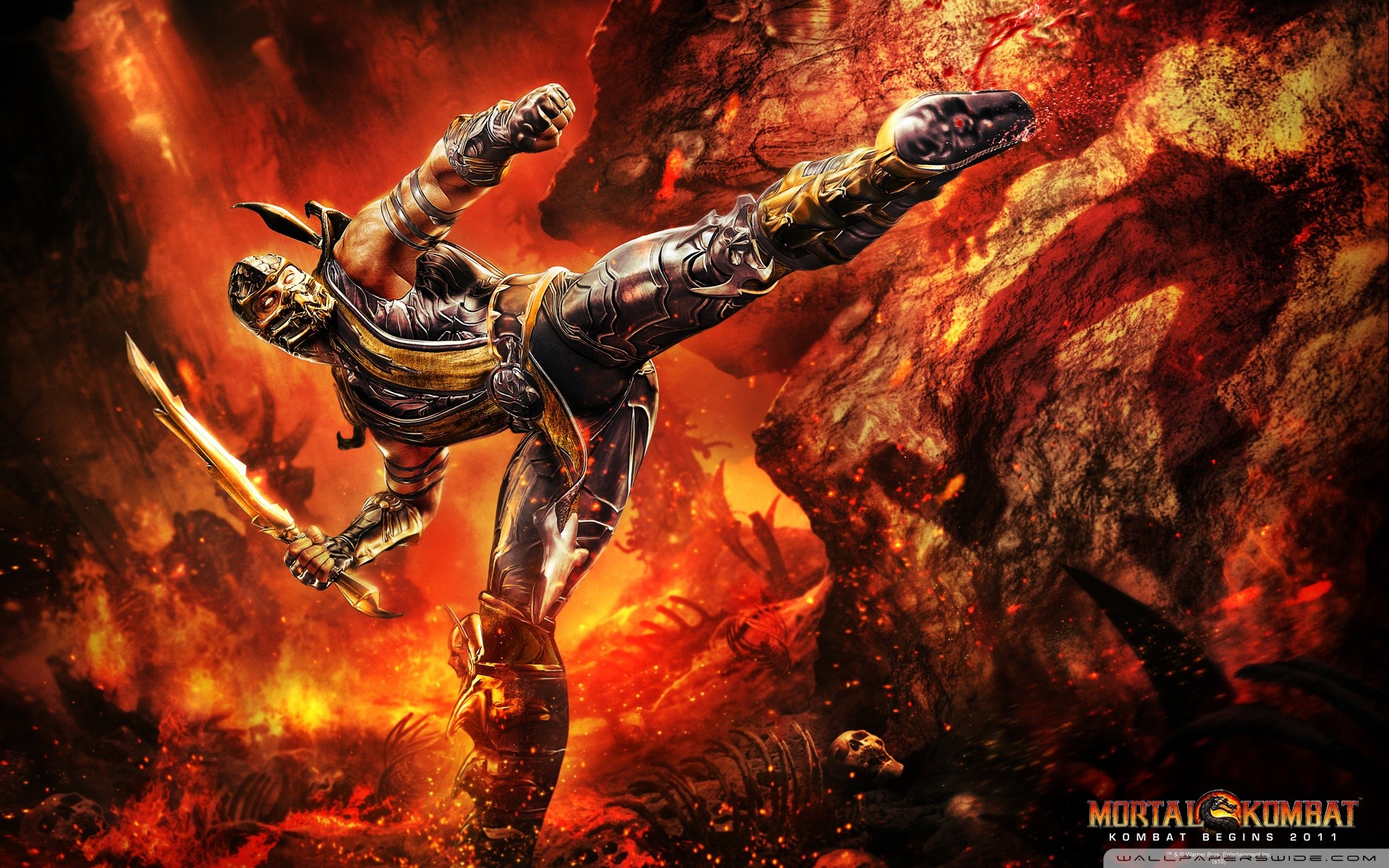 1920x1200 Mortal Kombat Scorpion HD desktop wallpaper High Definition