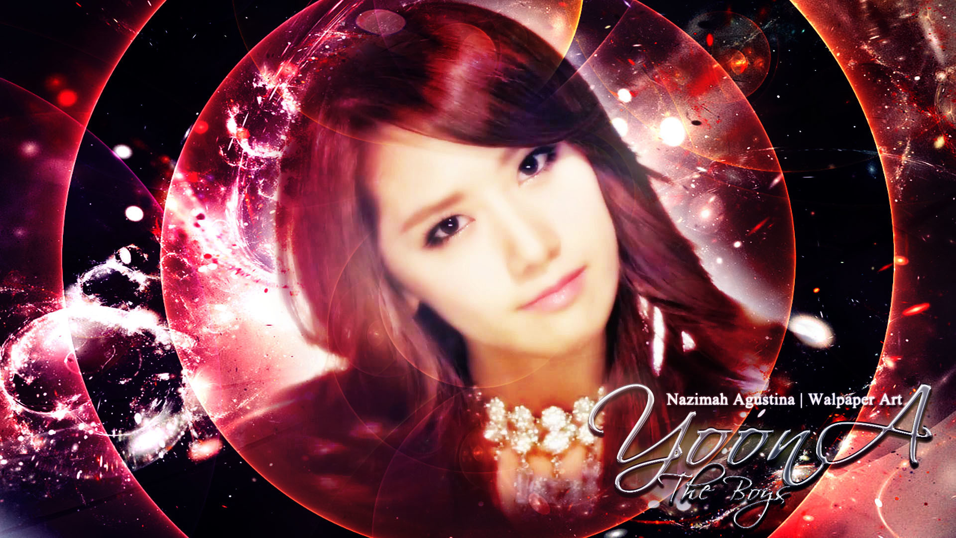 1920x1080 im yoona the boys comeback 2011 red wallpaper by nazimah agustina