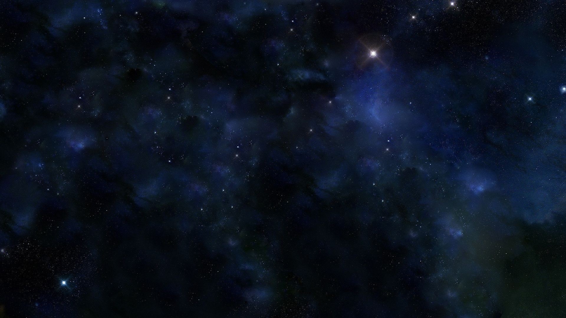 1920x1080  Wallpapers For > Dark Blue Space Background