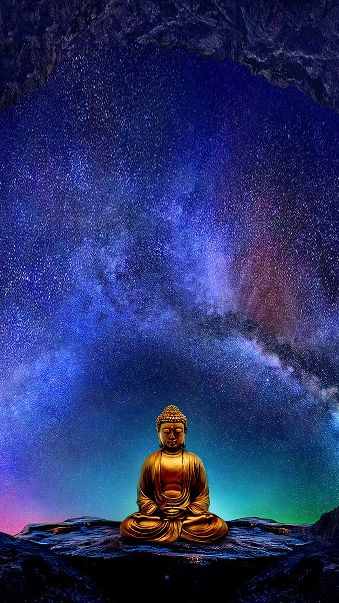 1080x1920 Buddha Wallpaper for Mobile Devices – Artwork by GoodVibesGallery.com