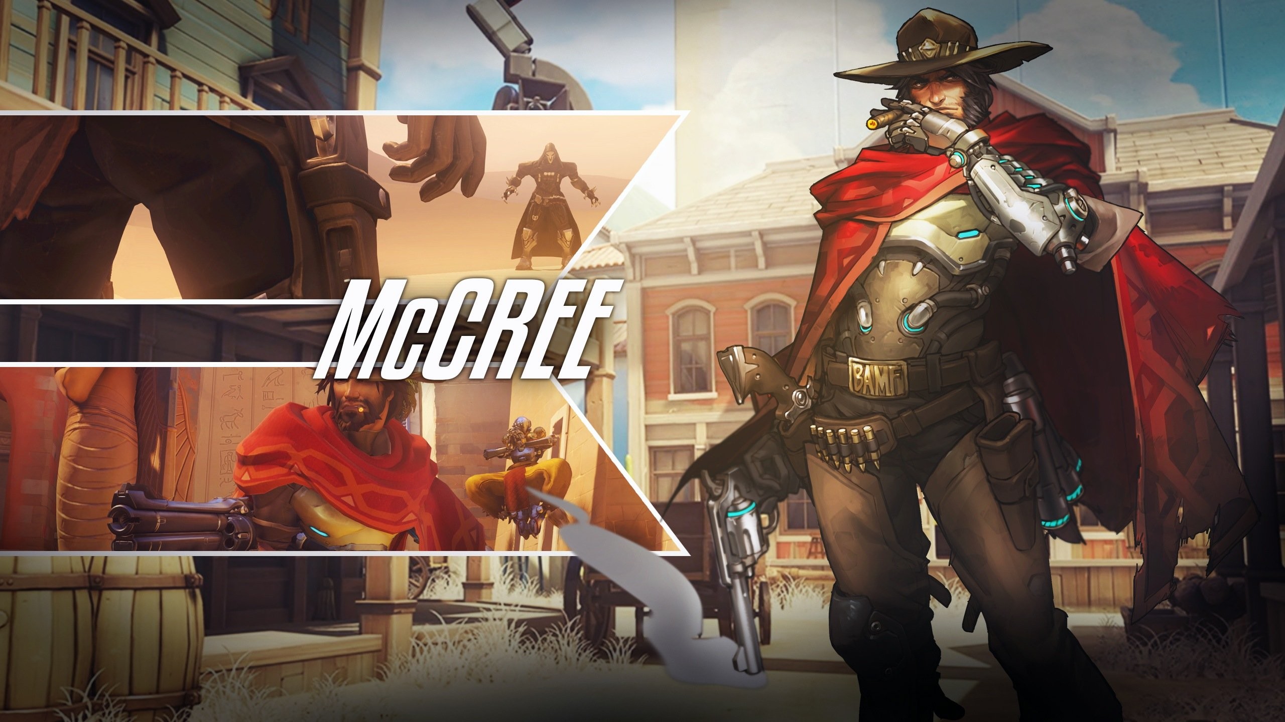 2560x1440 Computerspiele - Overwatch McCree (Overwatch) Wallpaper