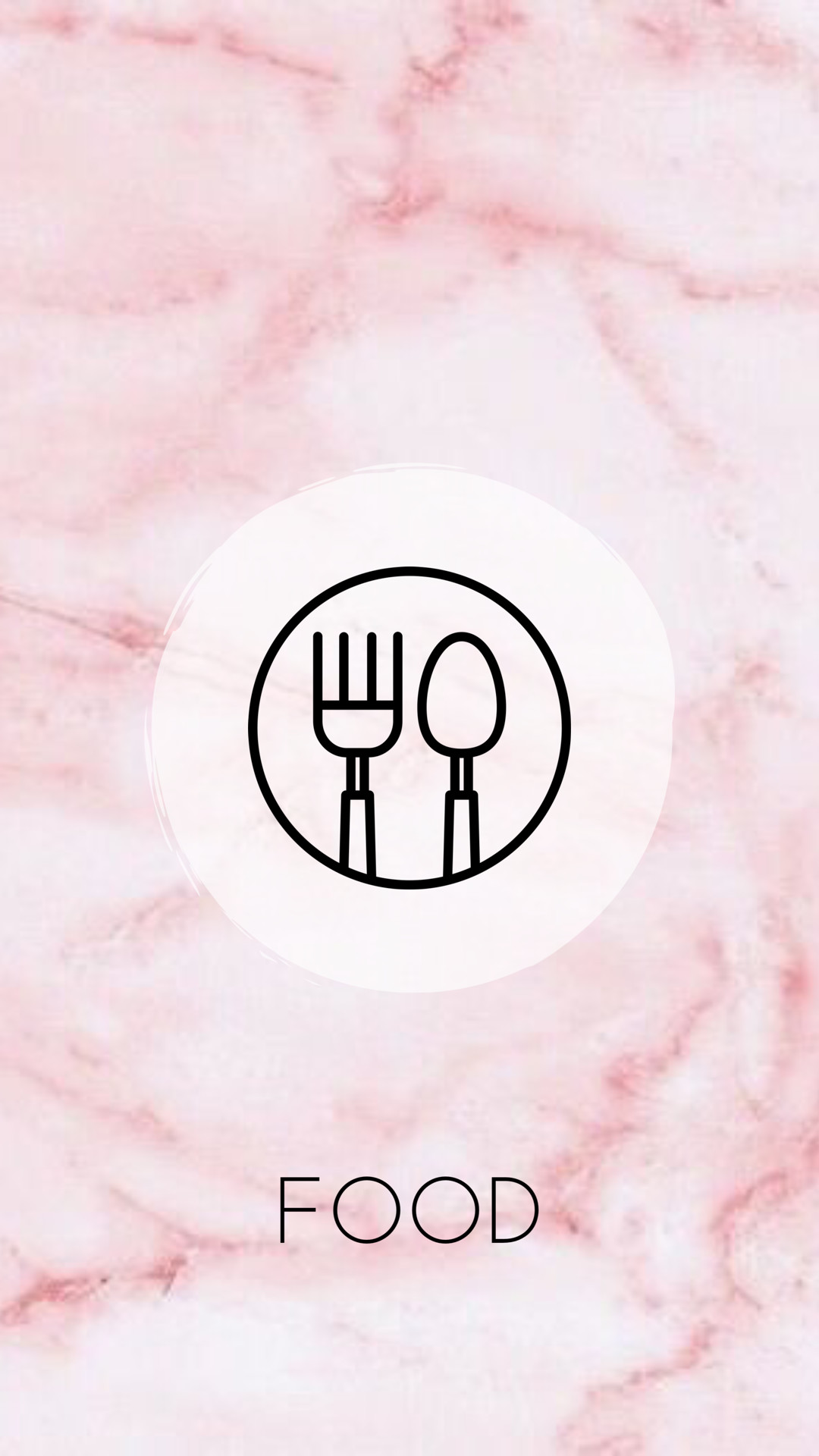 1080x1920 Highlight cover - Food Pink and Floral Theme.