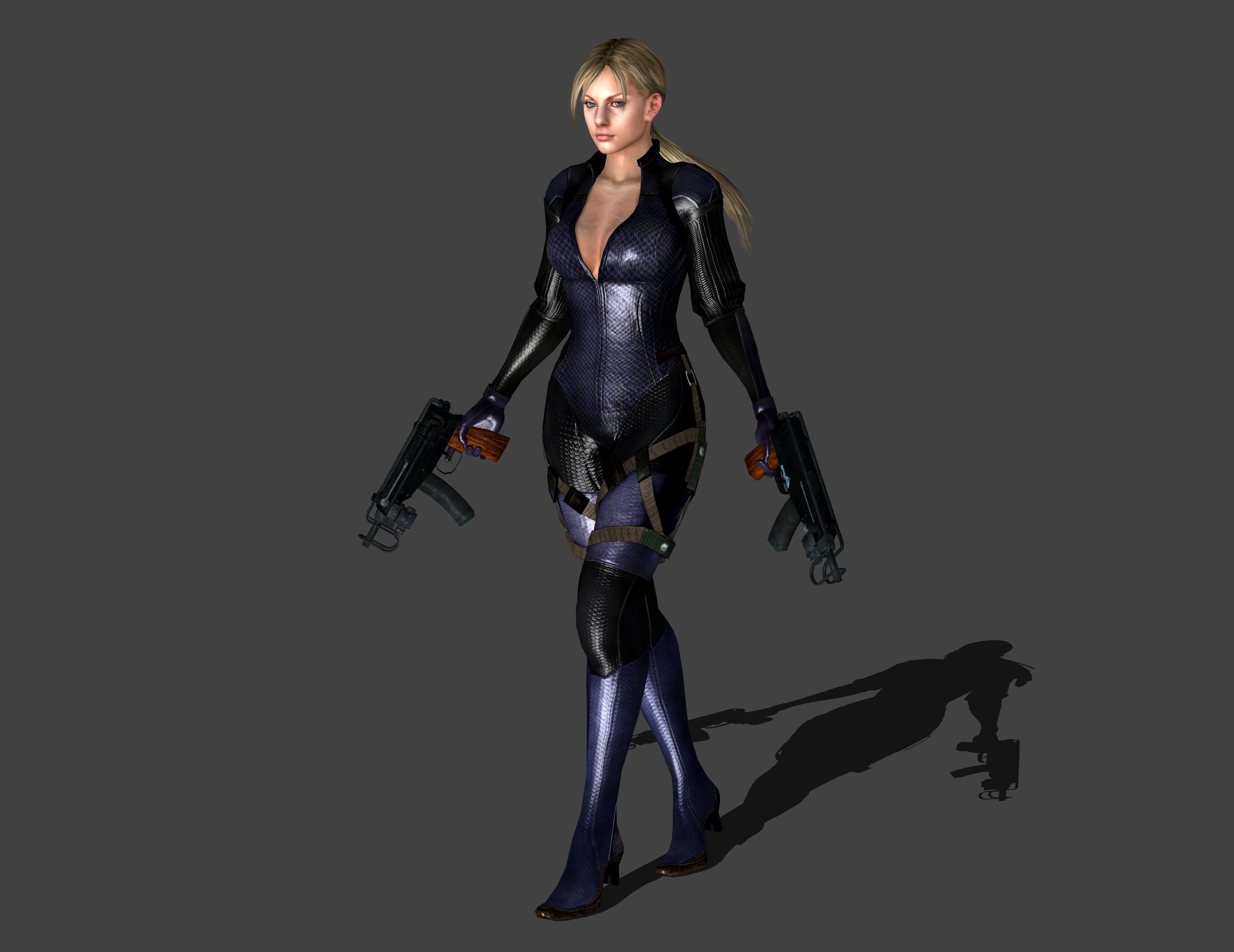 2721x2100 ... Resident Evil 5 - Jill Valentine MG Stand by IshikaHiruma