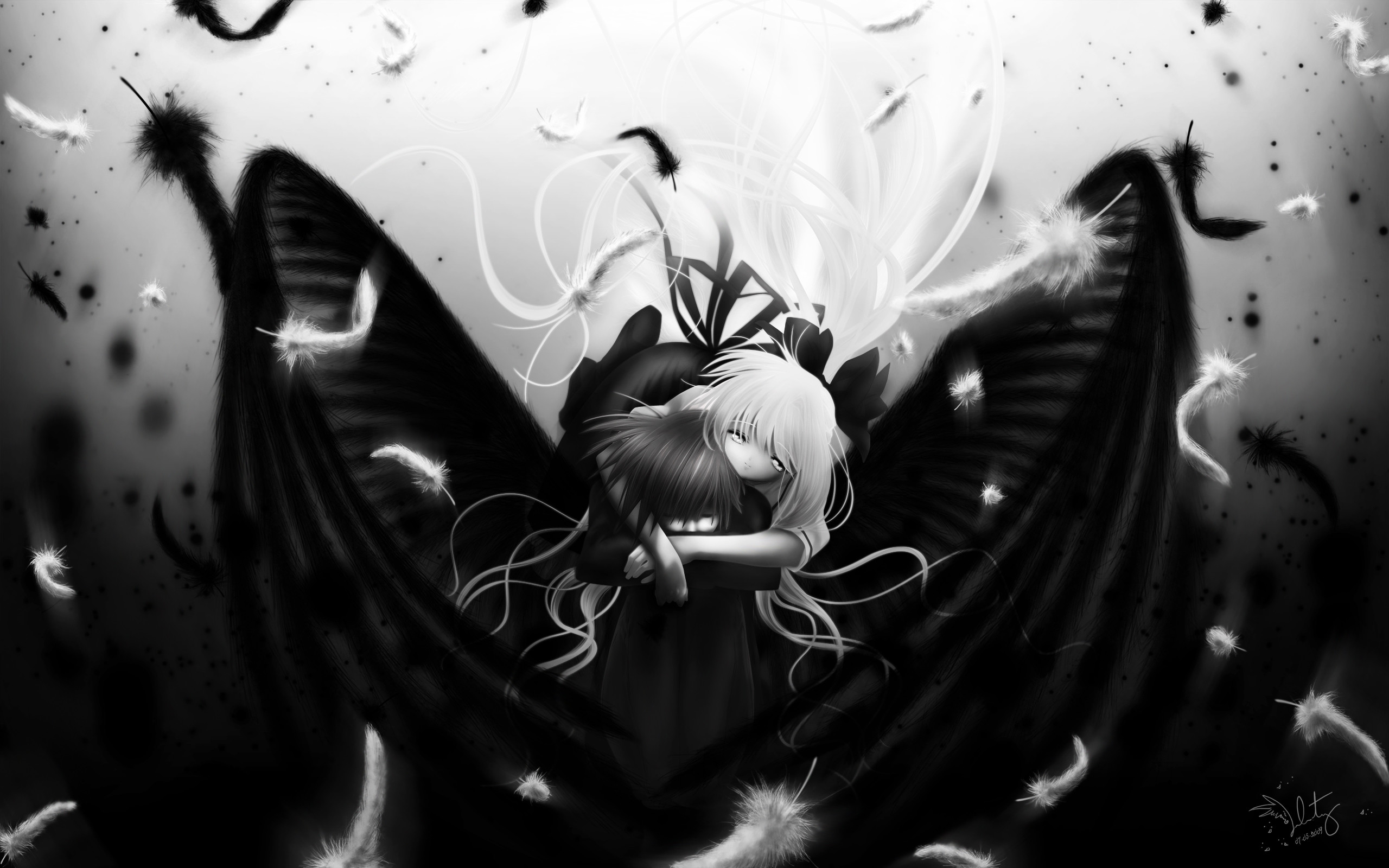 2560x1600 Anime Dark Angel Girl 36 Desktop Background