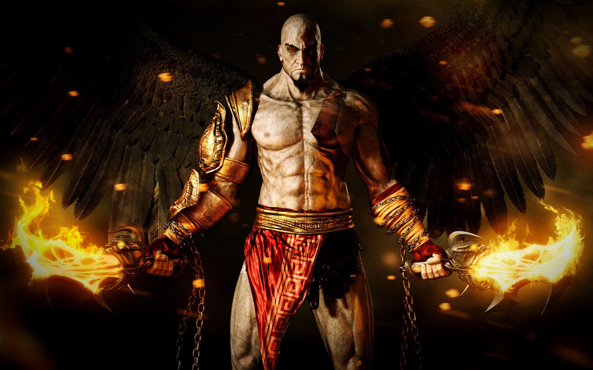 1920x1200 God Of War Kratos With Angel Wings HD Wallpapers in HD